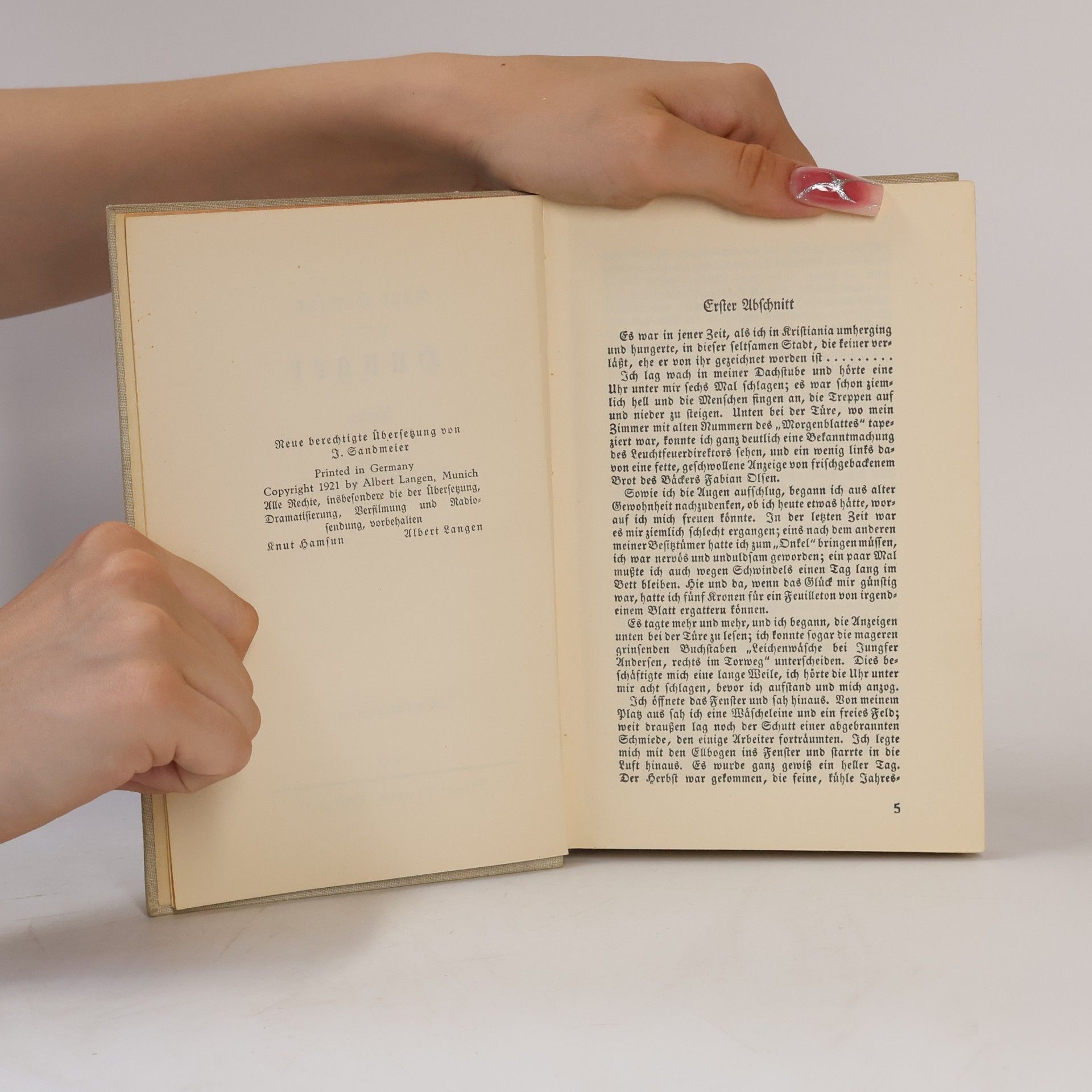 Knut Hamsun Hunger