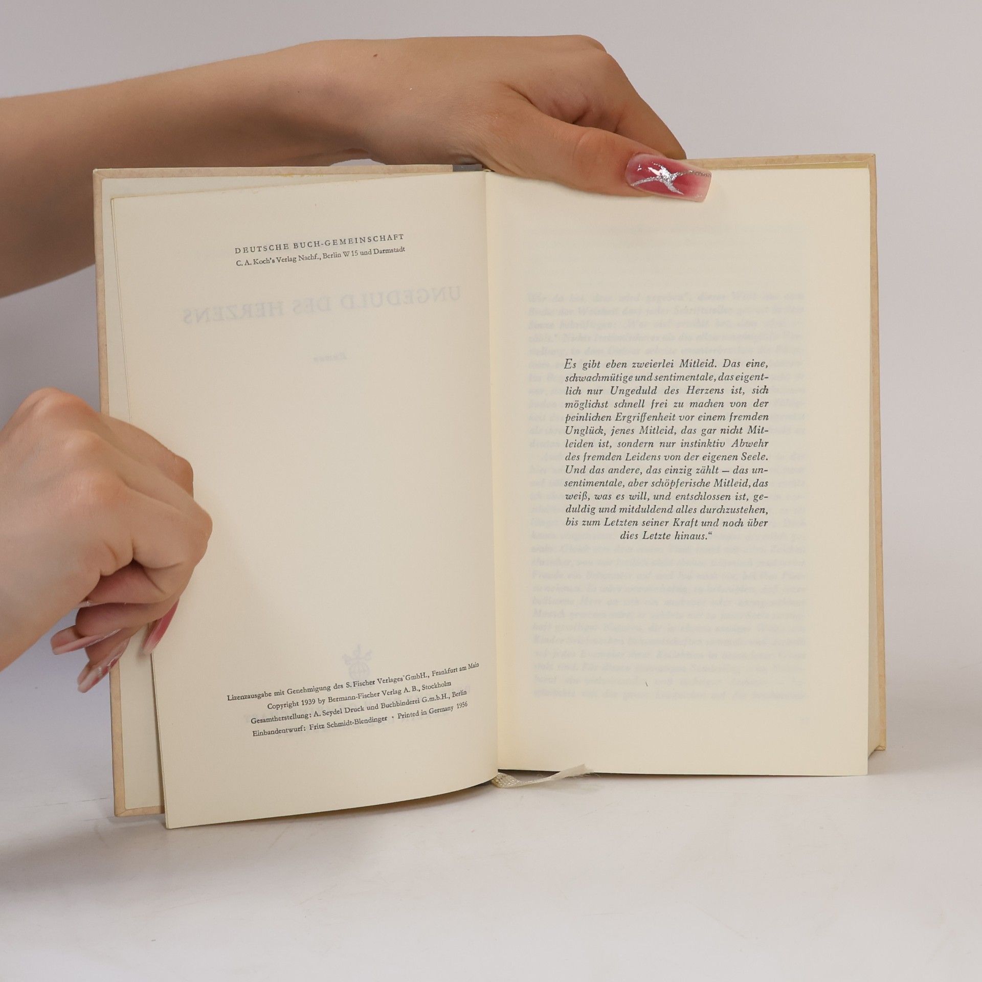 Stefan Zweig Ungeduld des Herzens