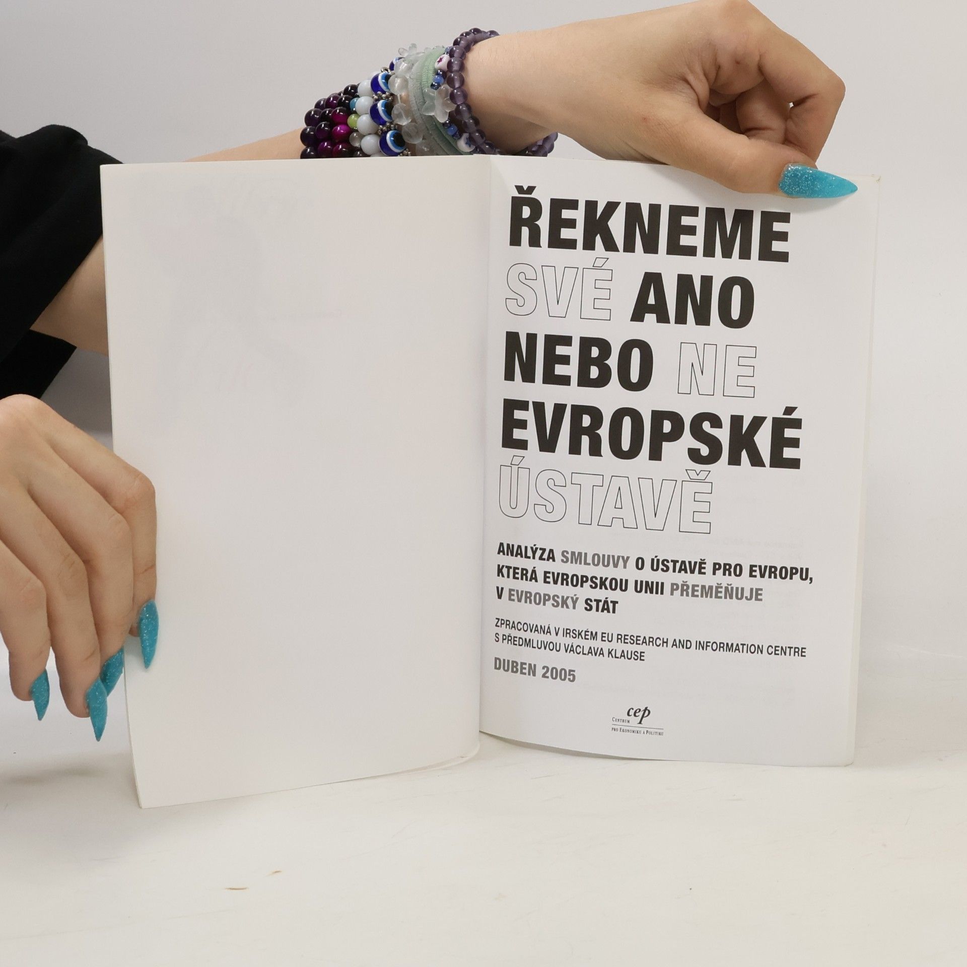 Václav Klaus Řekneme své ano nebo ne evropské ústavě