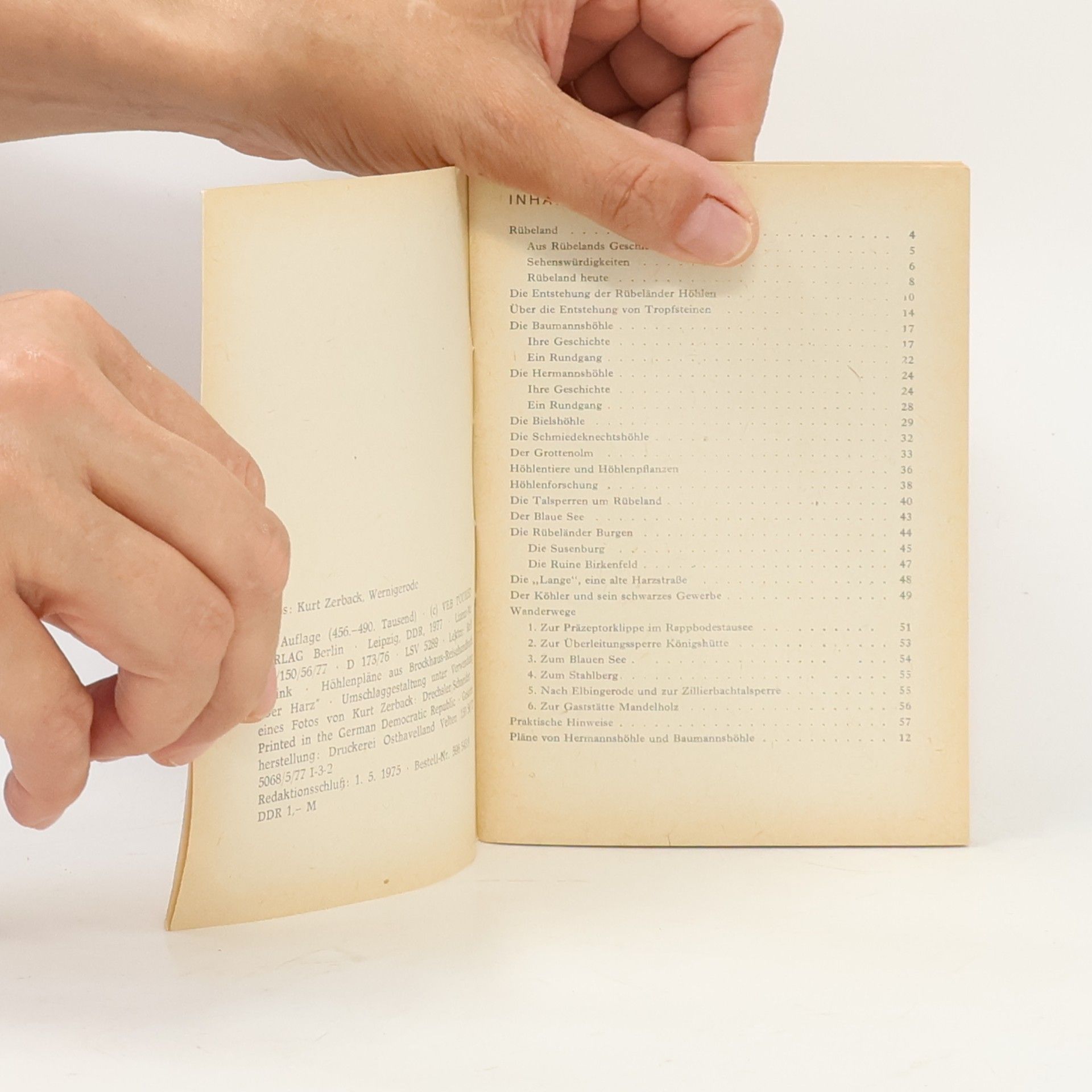 Autorenkollektiv Rübeländer Tropfsteinhöhlen