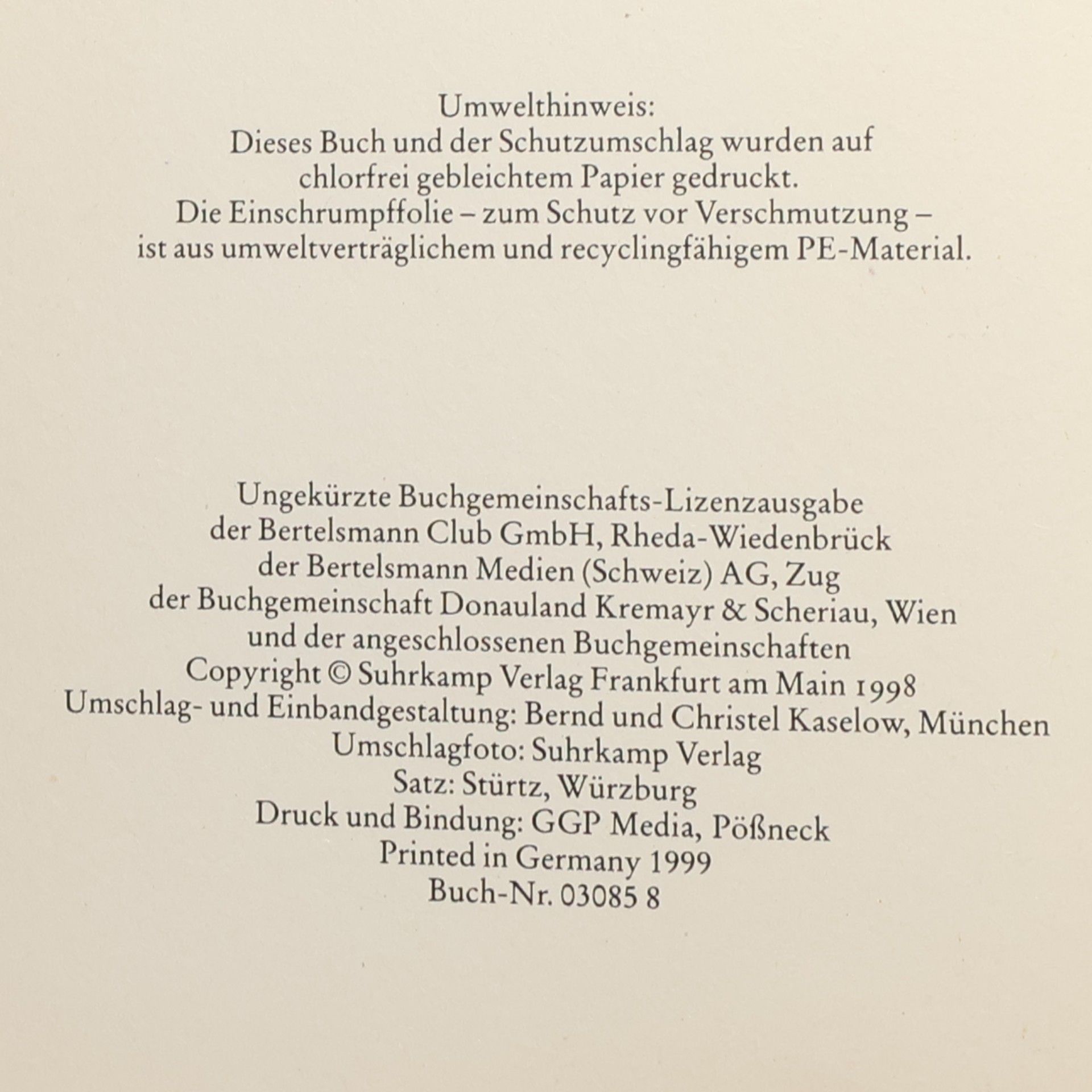 Martin Walser Ein springender Brunnen