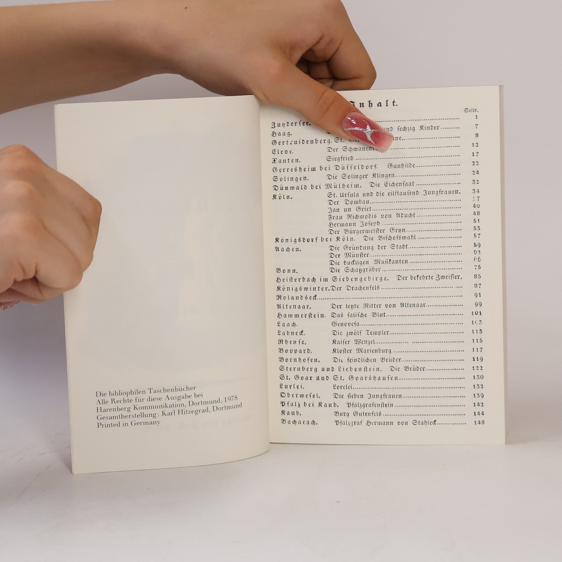 F.J. Kiefer Die bibliophilen Taschenbücher - 40: Die Sagen des Rheinlandes