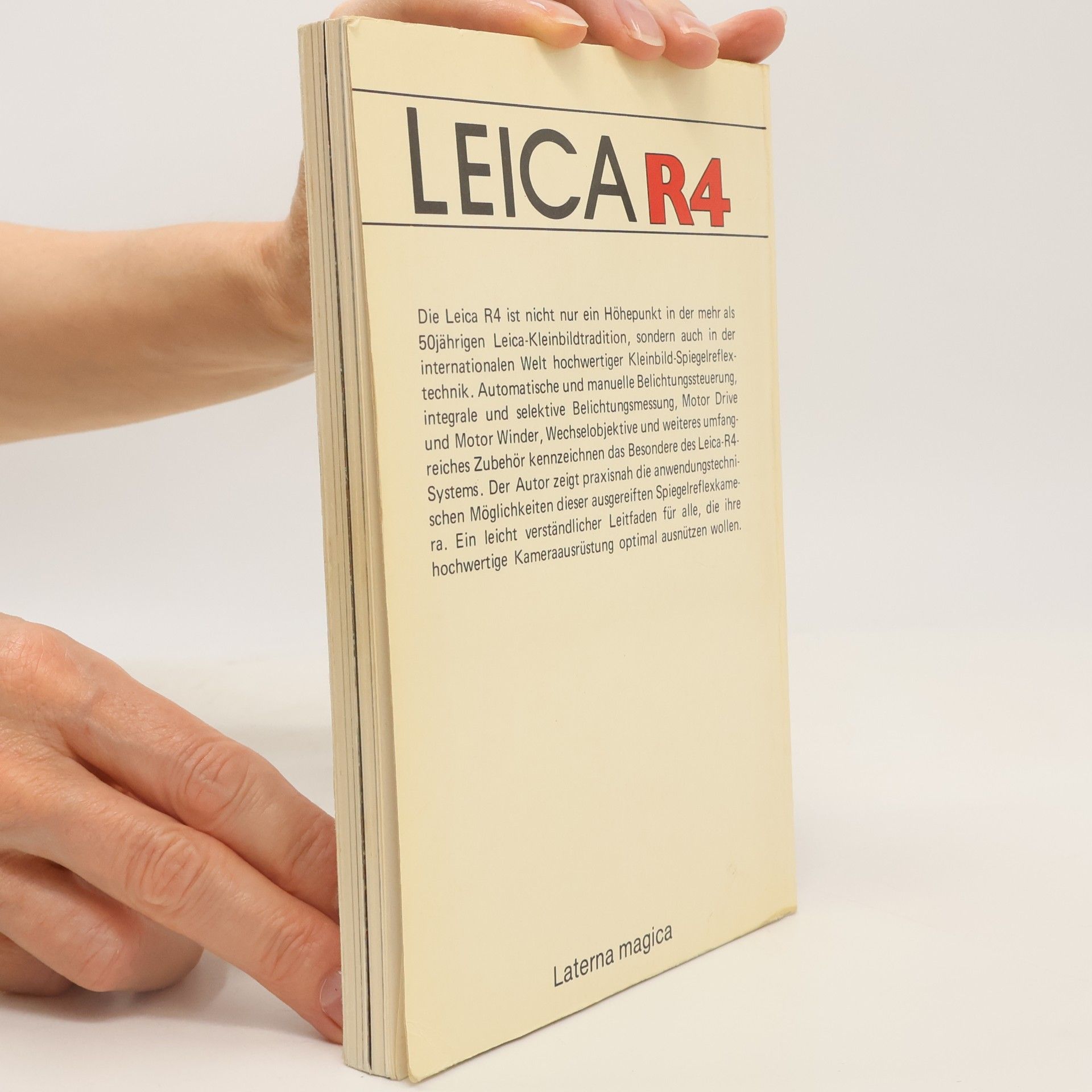 Heinz von Lichem Leica R 4