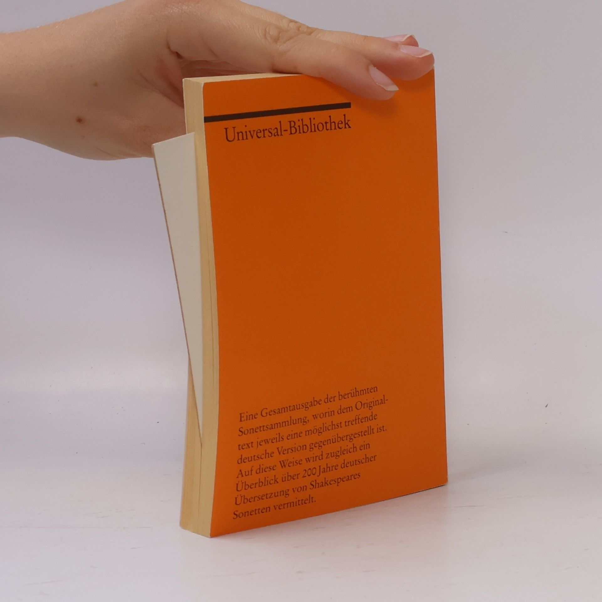 William Shakespeare The Sonnets / Die Sonette