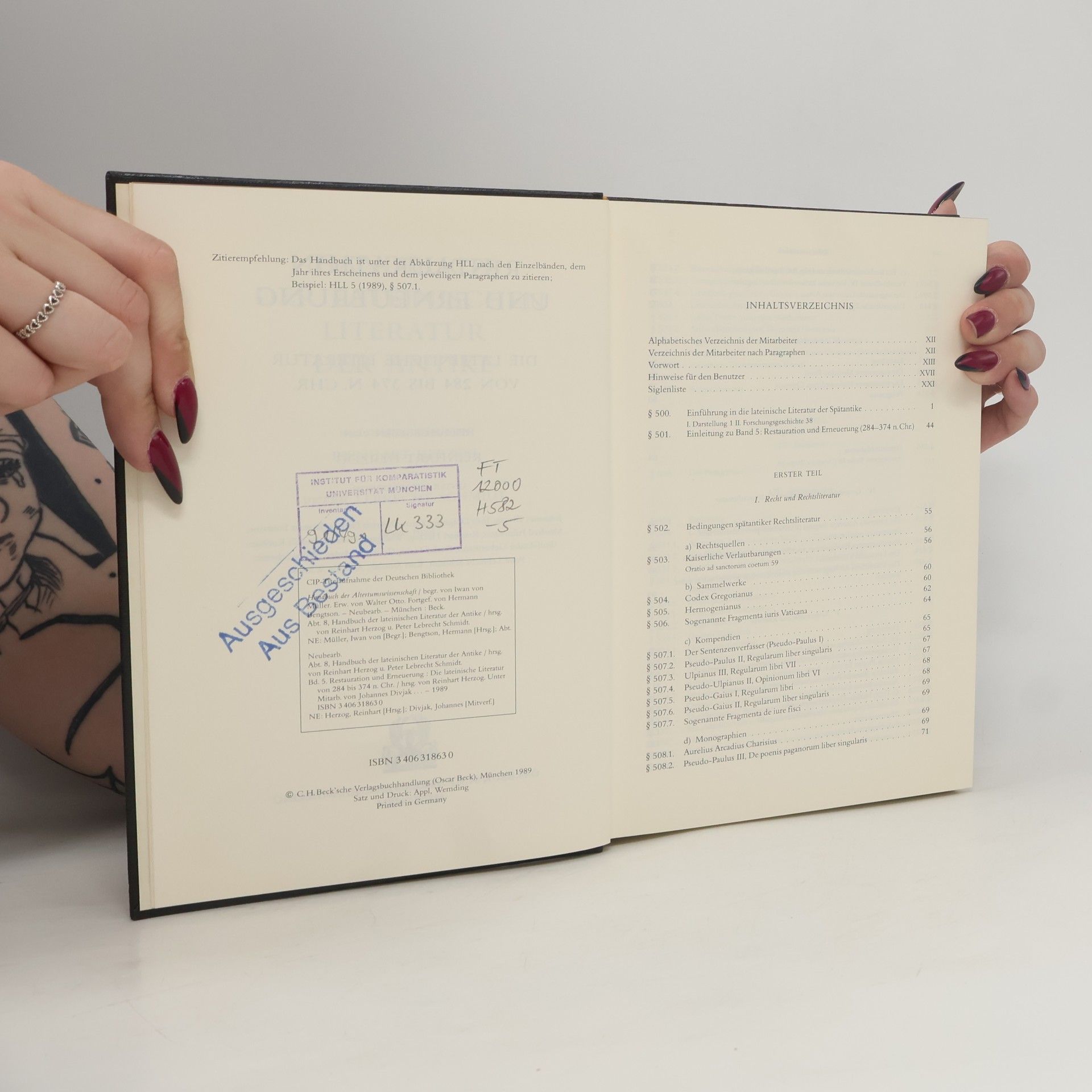 Johannes Divjak Handbuch der Altertumswissenschaft - 5: Handbuch der lateinischen Literatur der Antike