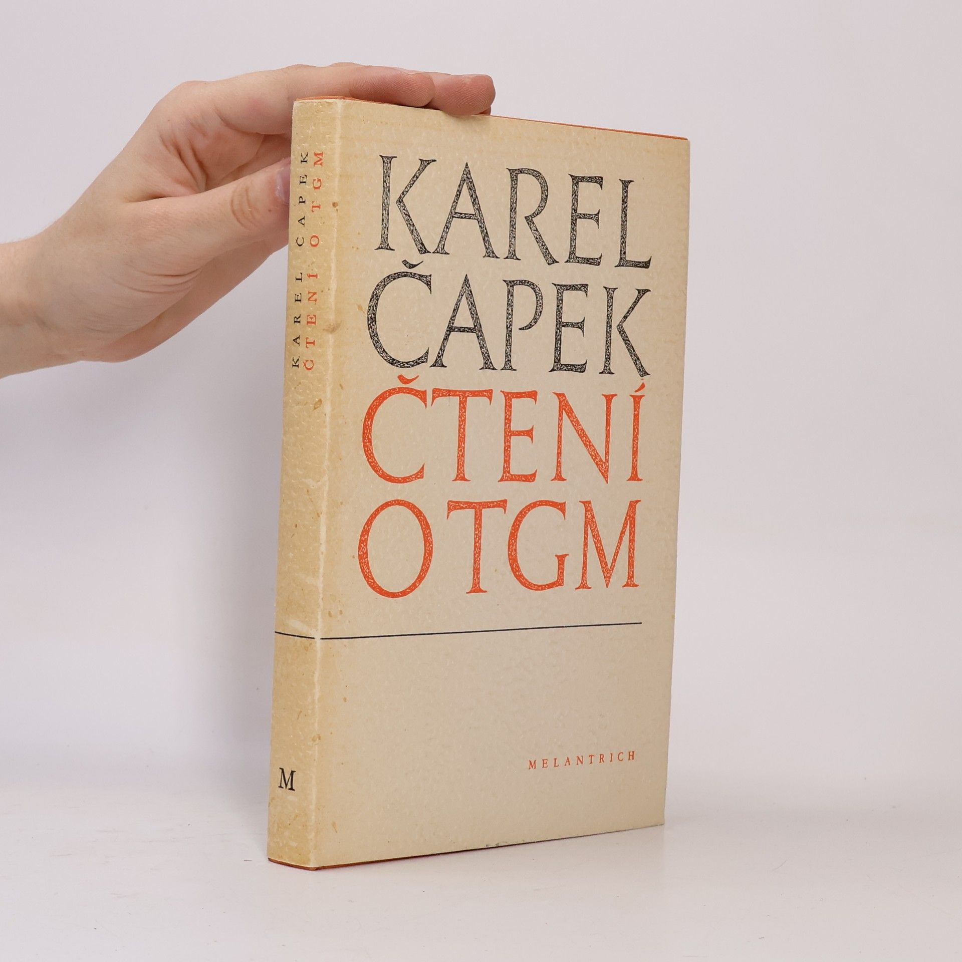 Karel Čapek Čtení o T. G. Masarykovi