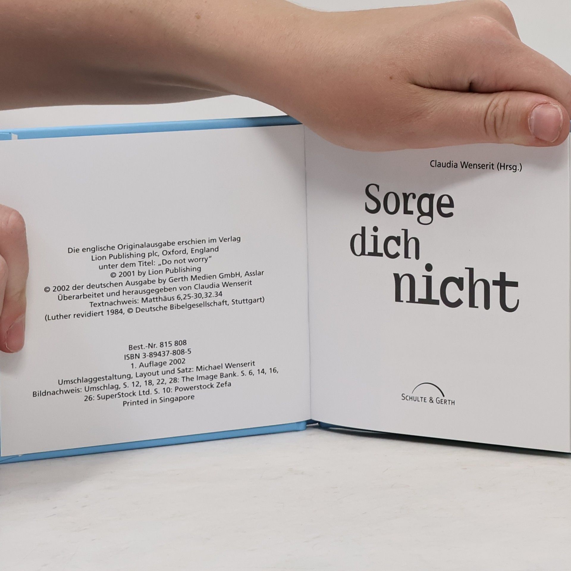 Claudia Wenserit Sorge dich nicht