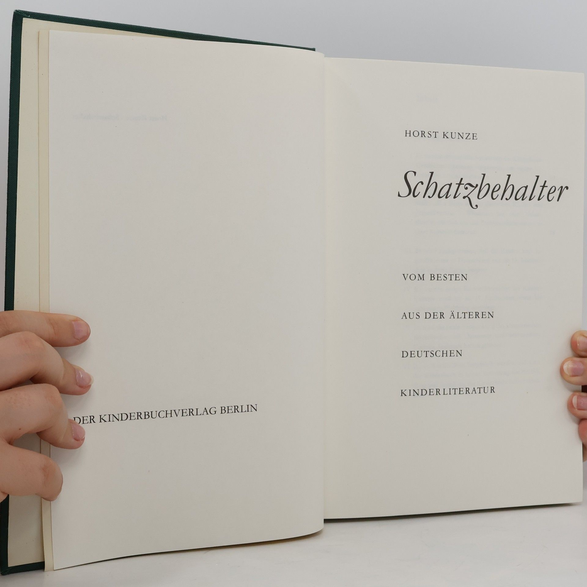 Horst Kunze Schatzbehalter