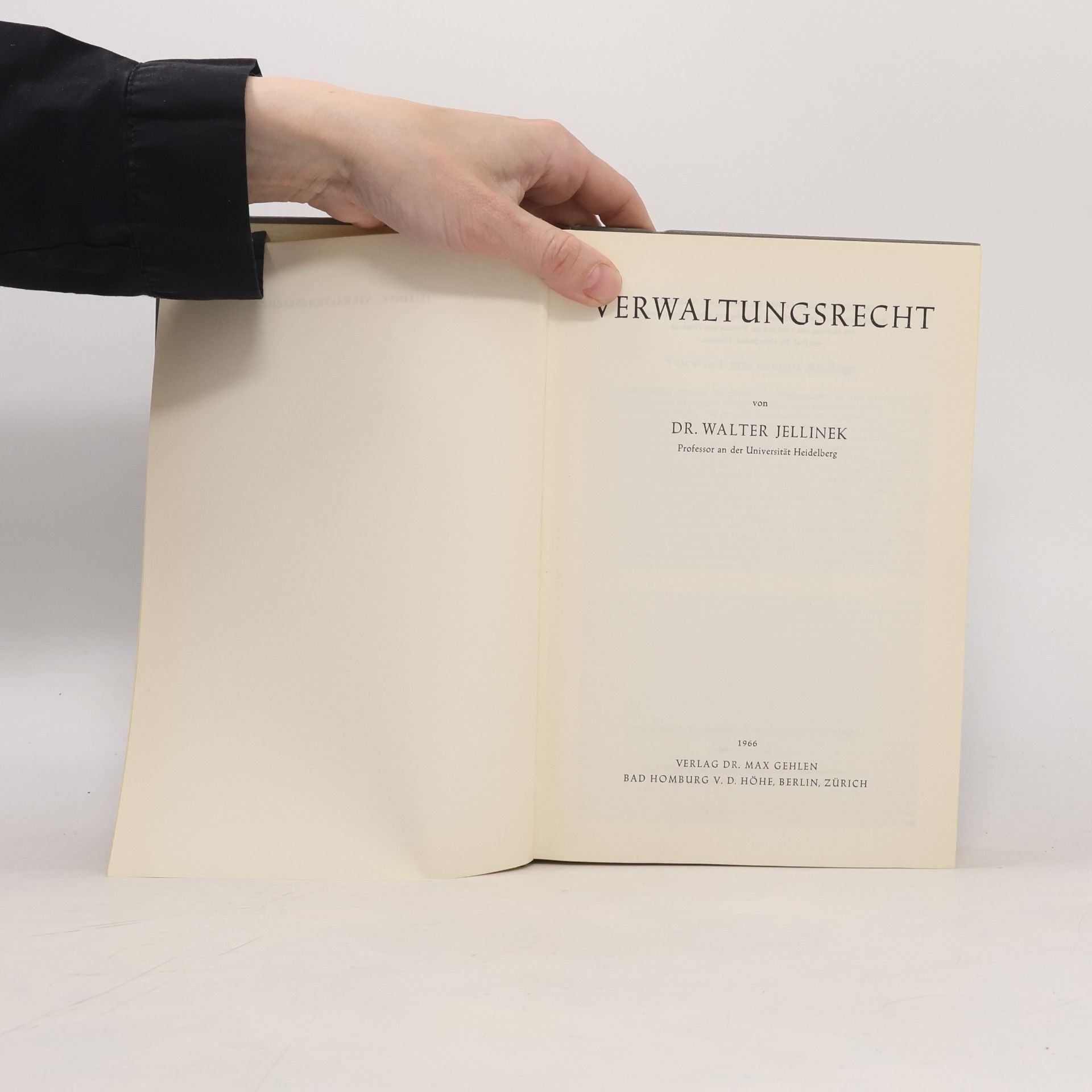 Walter Jellinek Verwaltungsrecht