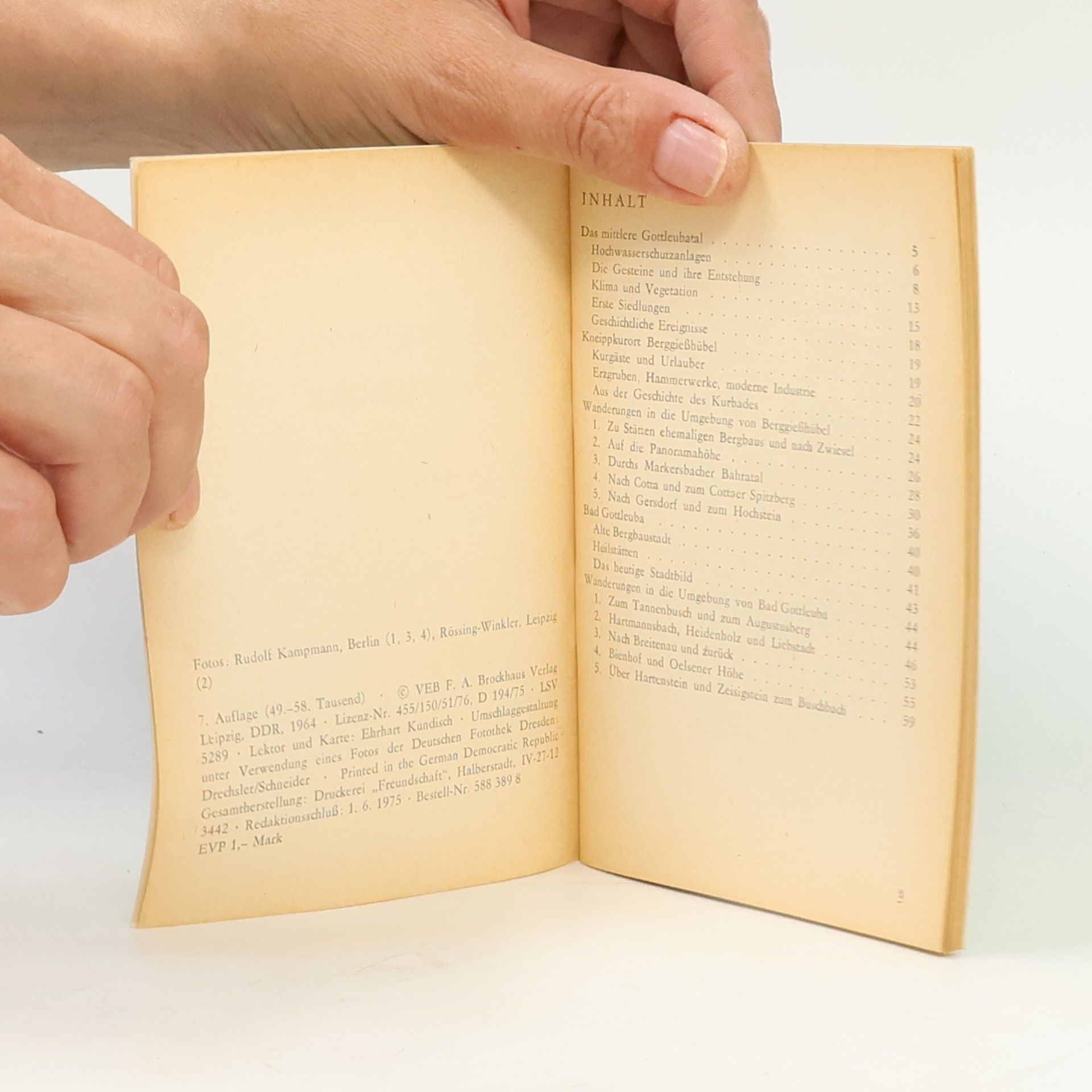 Autorenkollektiv Brockhaus Wanderheft 19. Berggießhubel Bad Gottleuba
