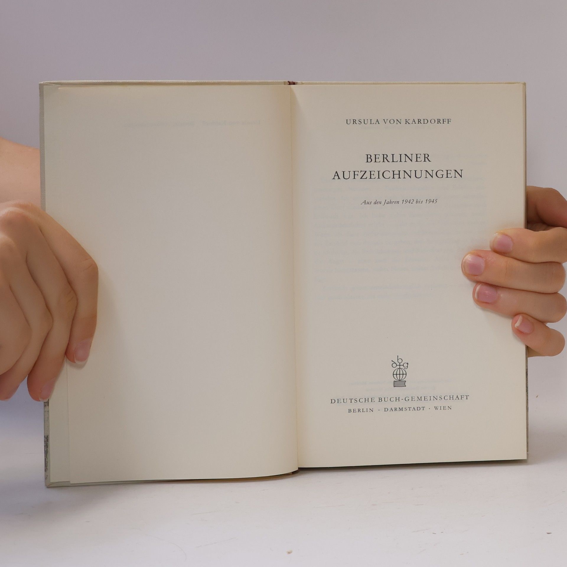 Ursula von Kardorff Berliner Aufzeichnungen