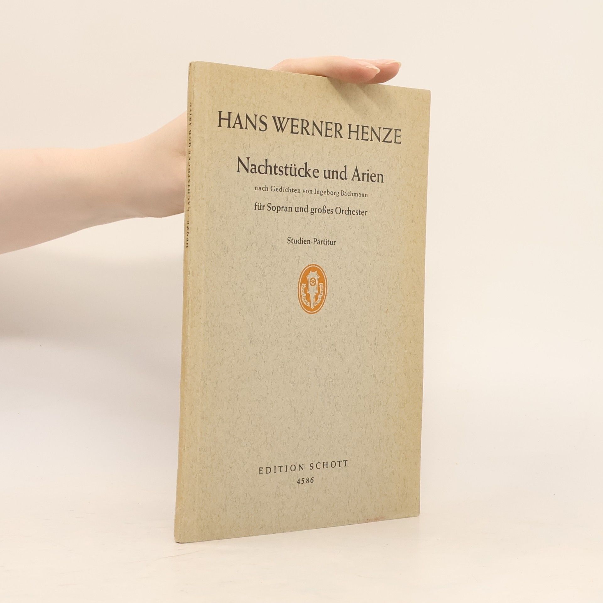 Hans Werner Henze Nachtstücke und Arien