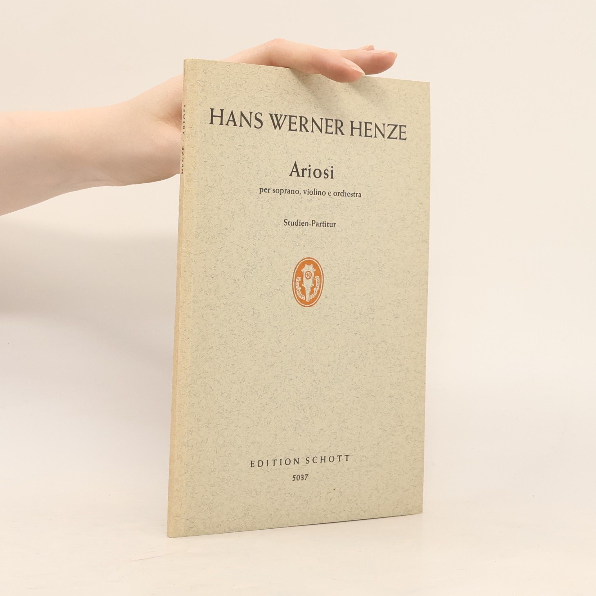 Hans Werner Henze Ariosi