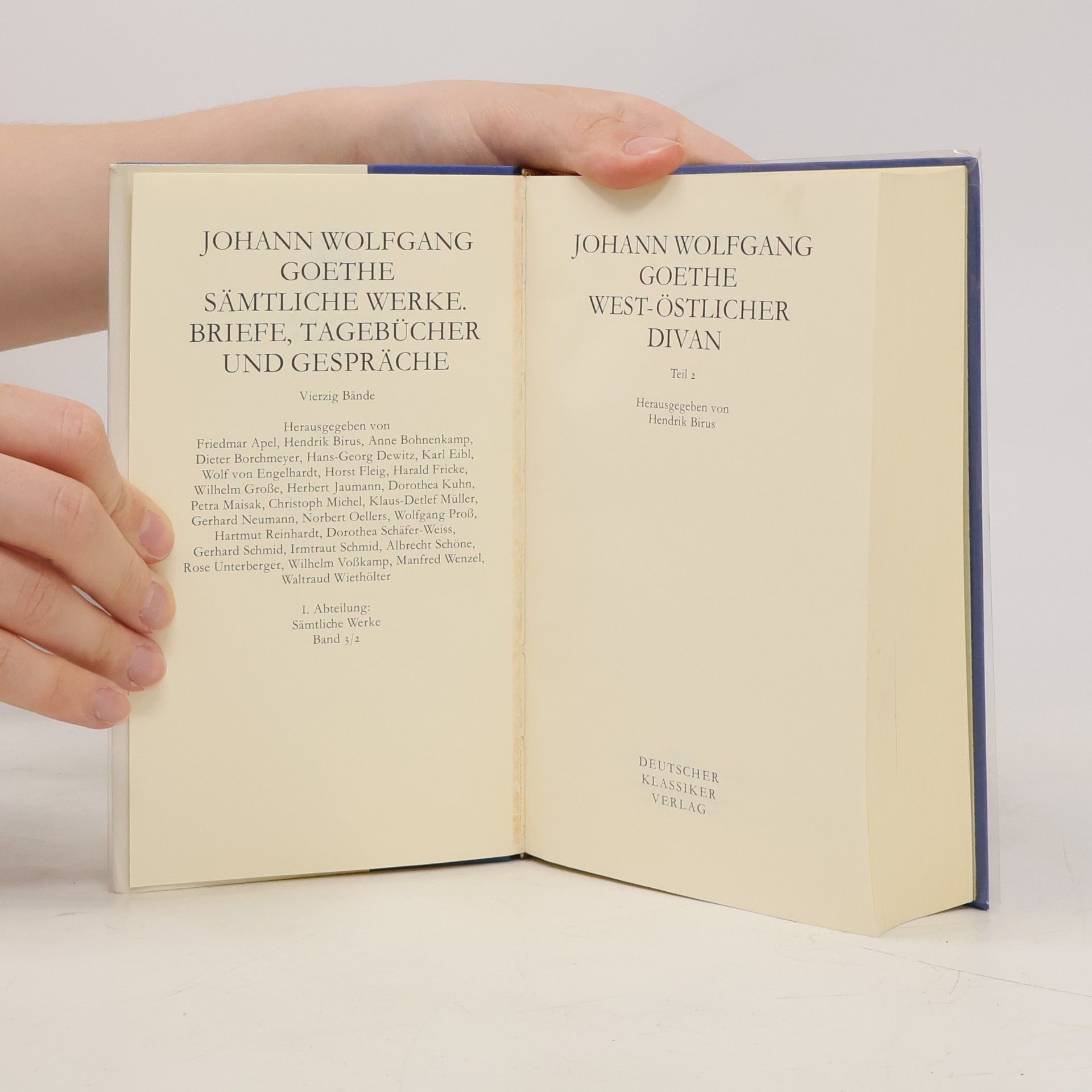 Johann Wolfgang von Goethe West-östlicher Divan 1 / 2