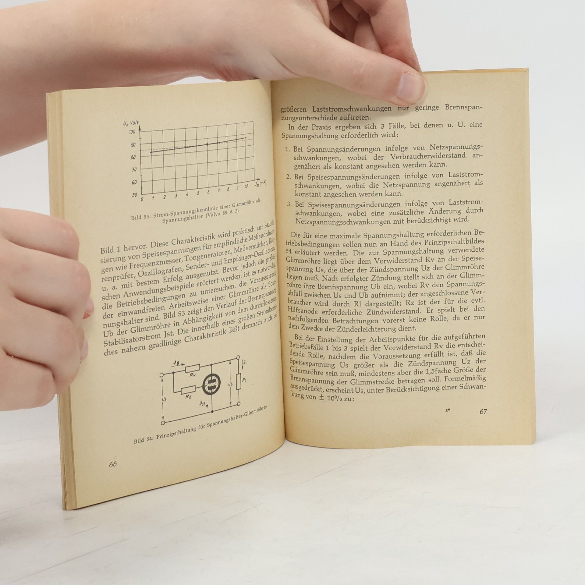 Hans Großmann Glimmröhre und Fotozelle in der Hand des Funktechnikers