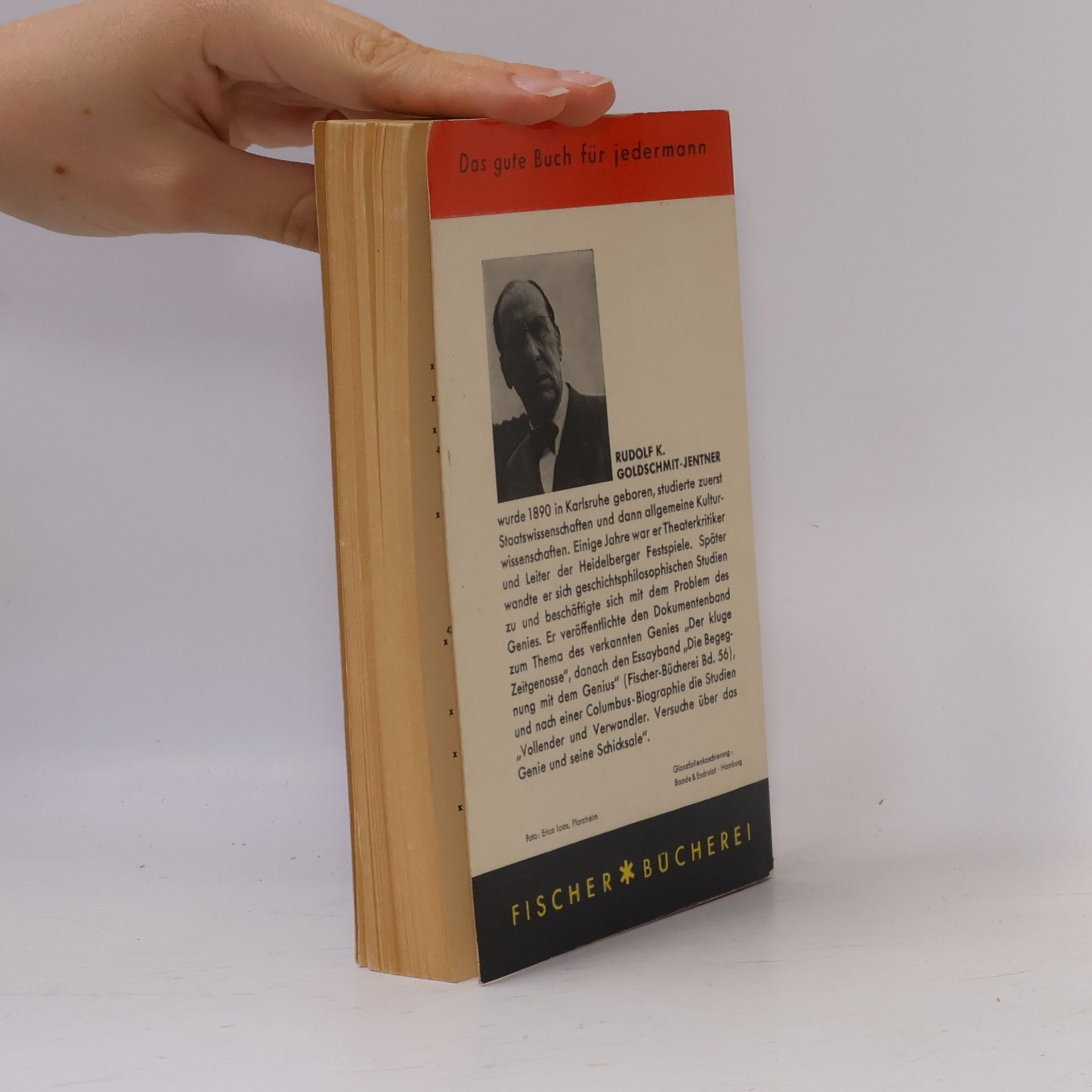 Rudolf Goldschmit-Jentner Die Begegnung mit dem Genius