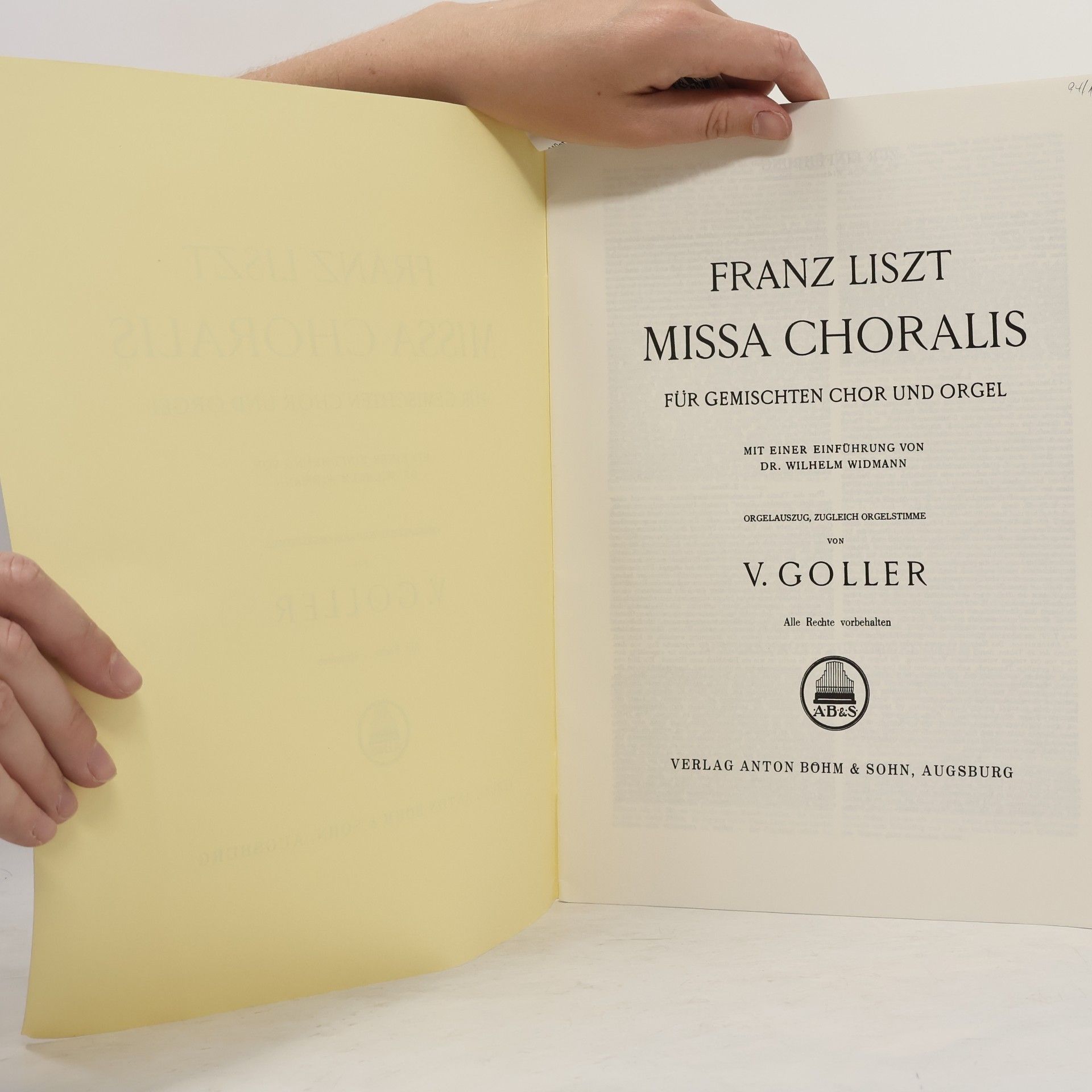 Franz von Liszt Missa Choralis