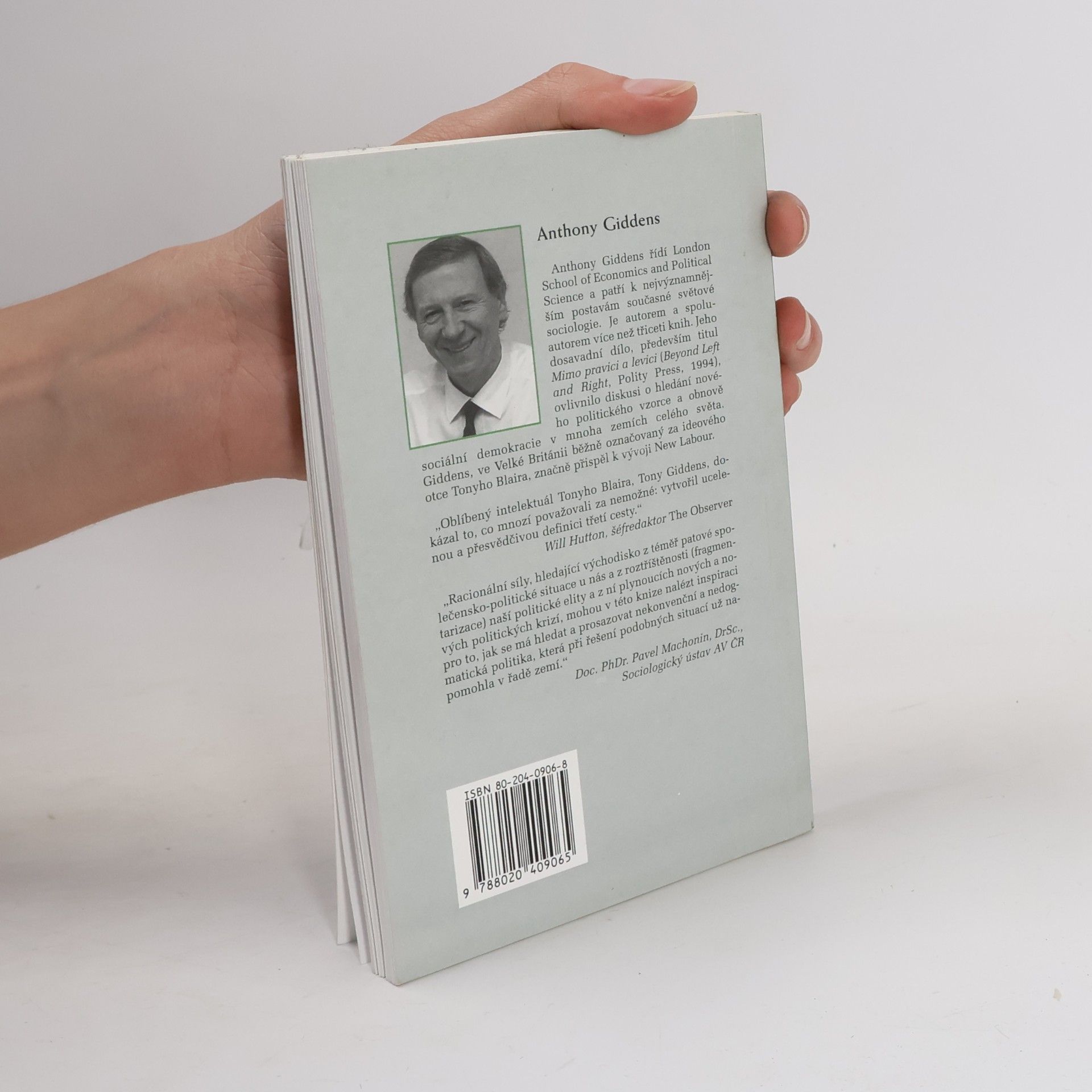 Anthony Giddens, Baron Giddens Třetí cesta. Obnova sociální demokracie