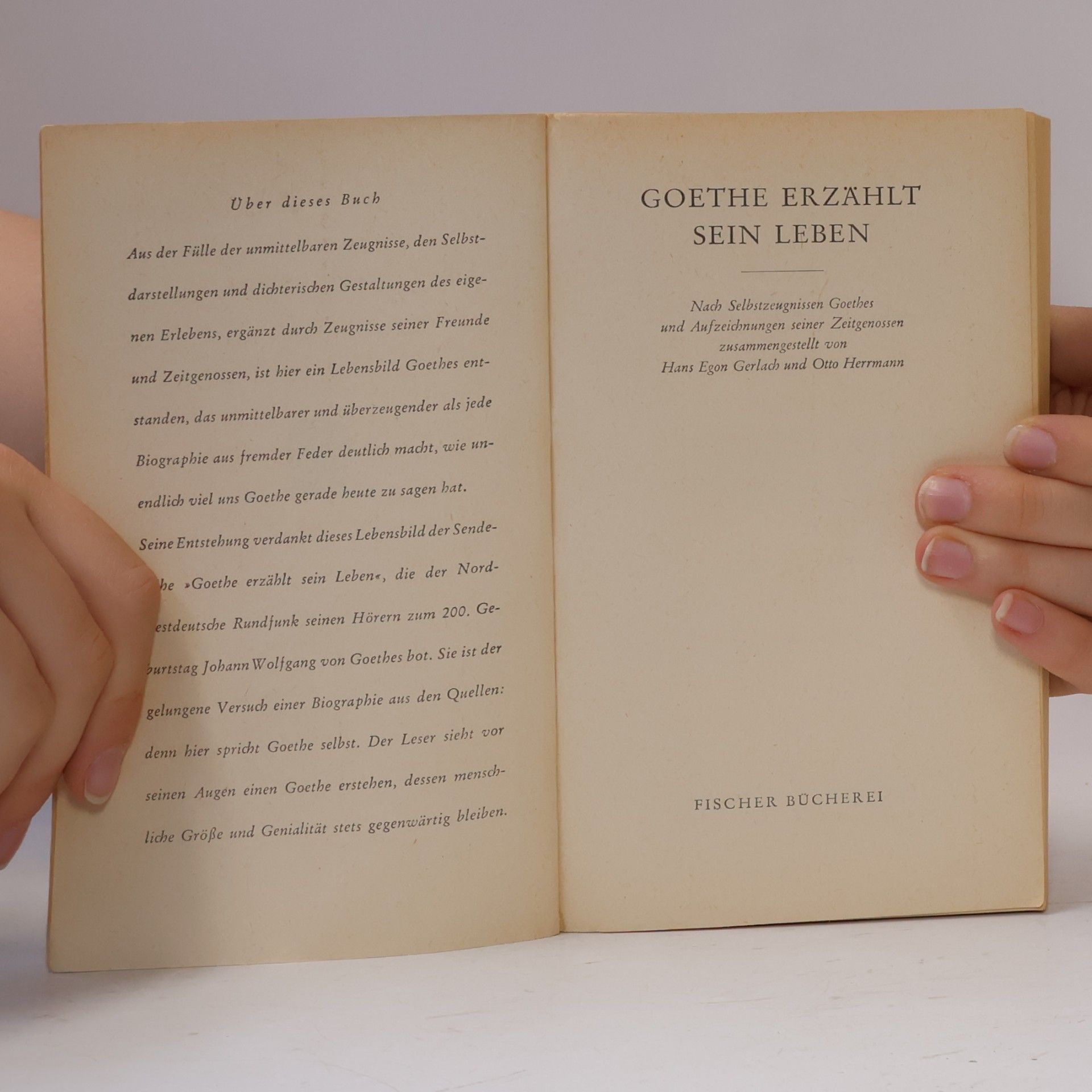 Johann Wolfgang von Goethe Goethe erzählt sein Leben