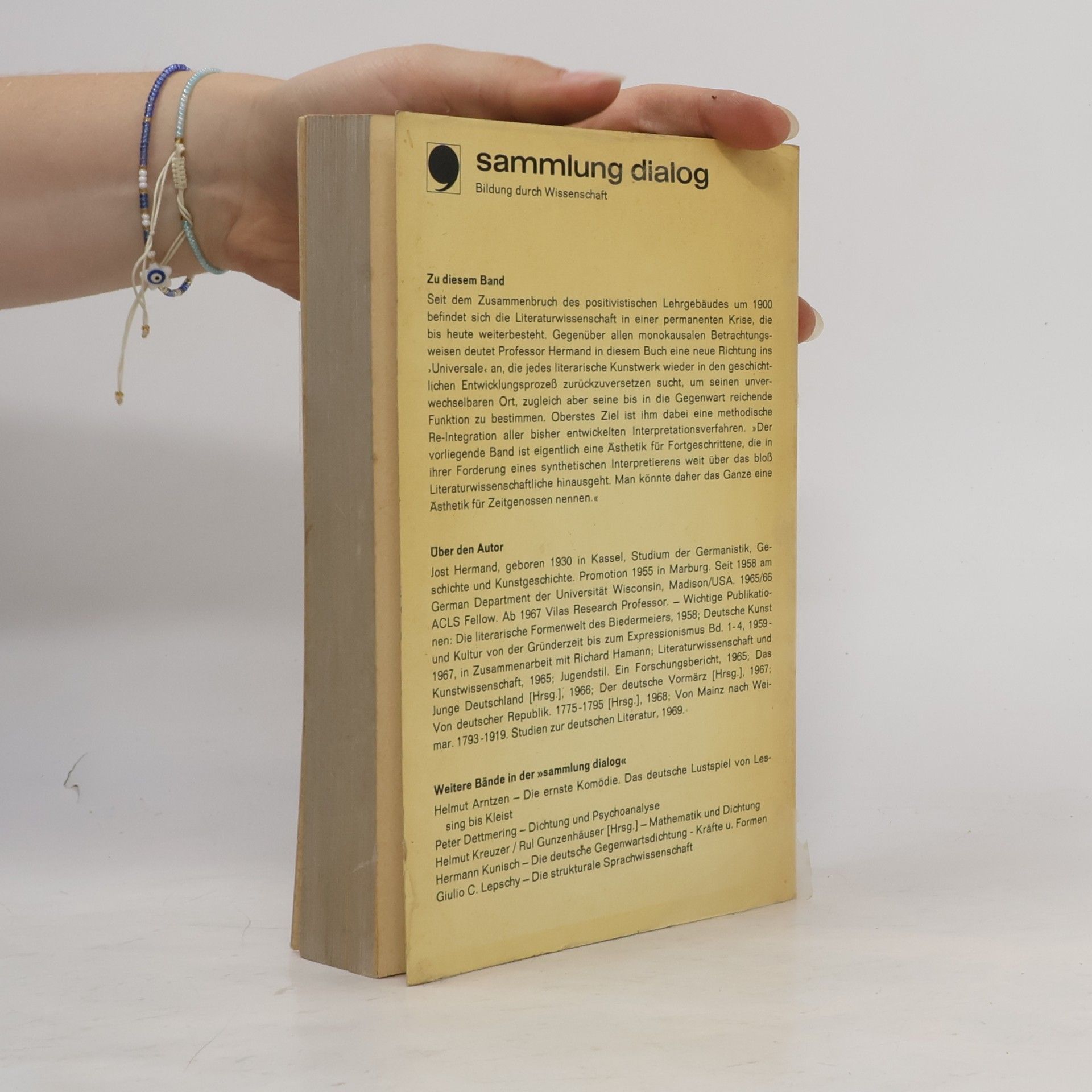 Jost Hermand Synthetisches Interpretieren