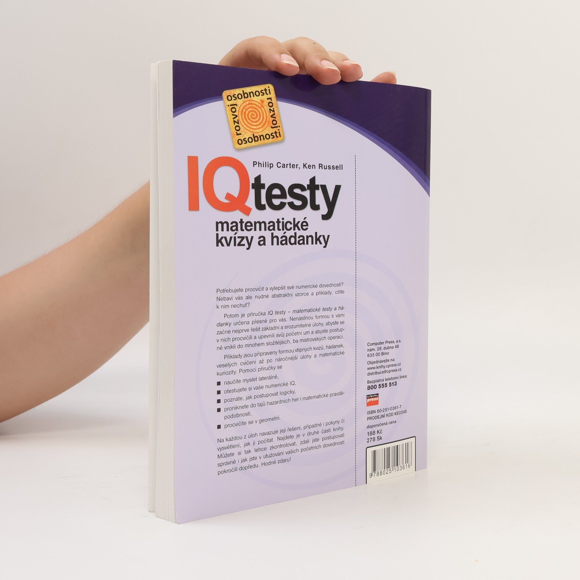 Philip Carter IQ testy: Matematické kvízy a hádanky