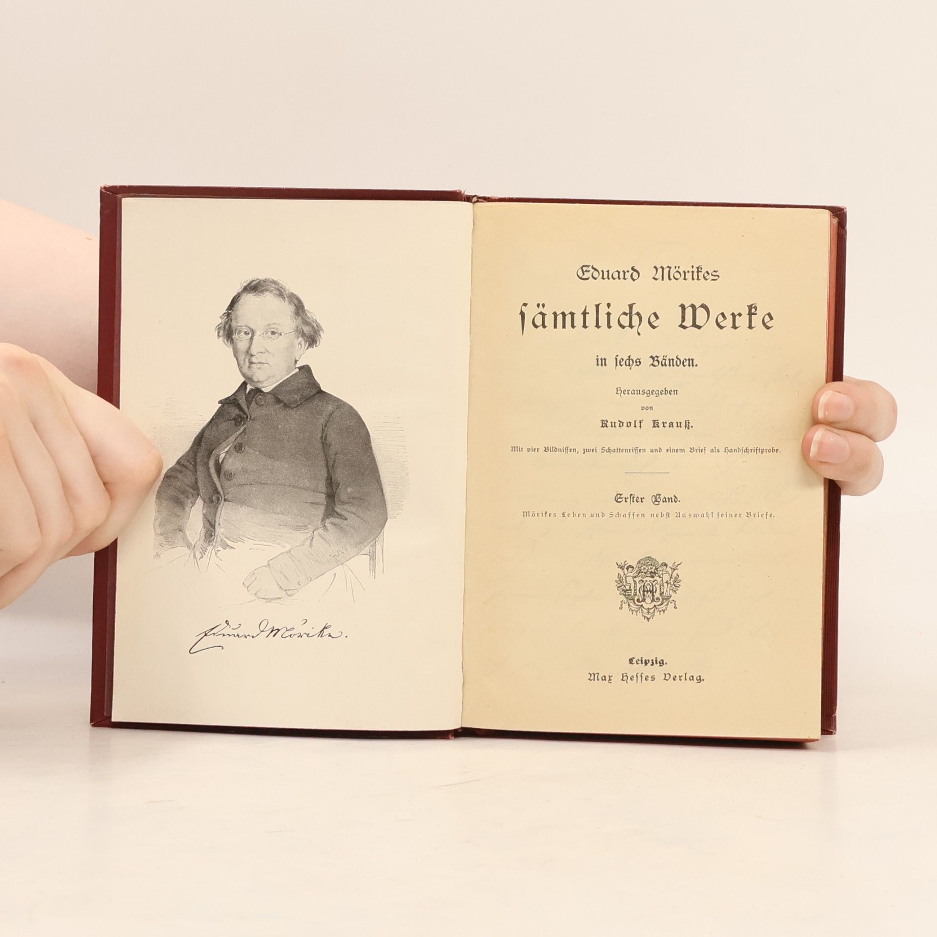 Rudolf Kraus Eduard Mörikes sämtliche Werke. Band 1