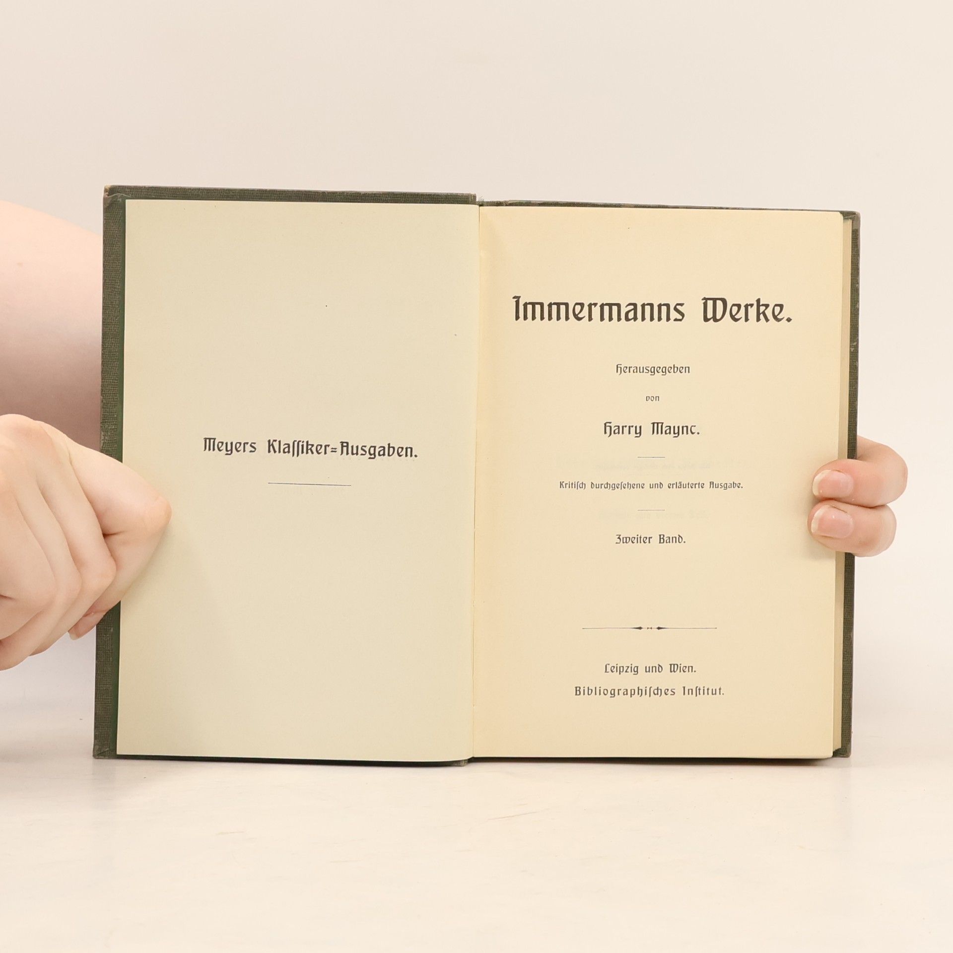Harry Wilhelm Mayne Immermanns Werke 2