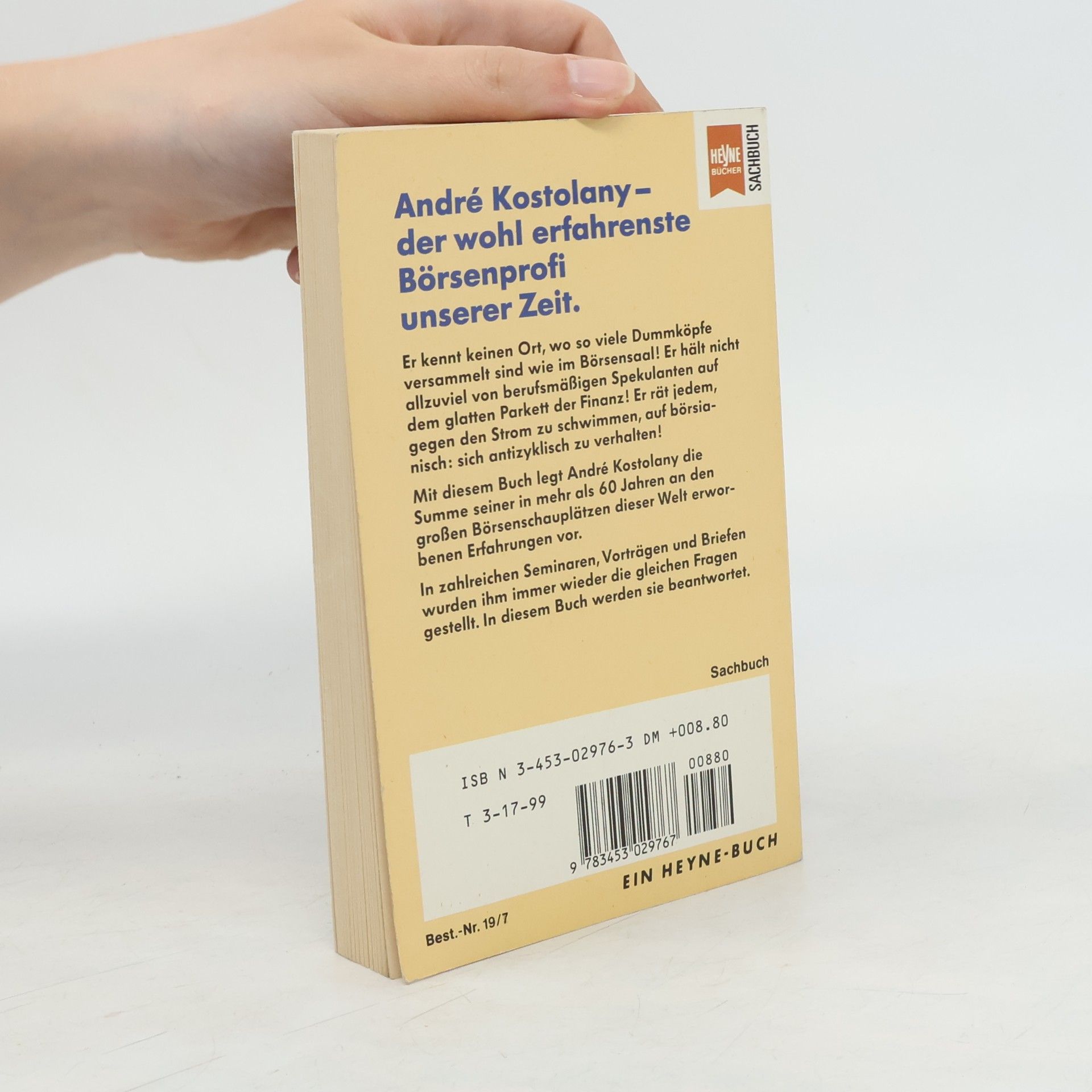 André Kostolany Kostolanys Börsenseminar