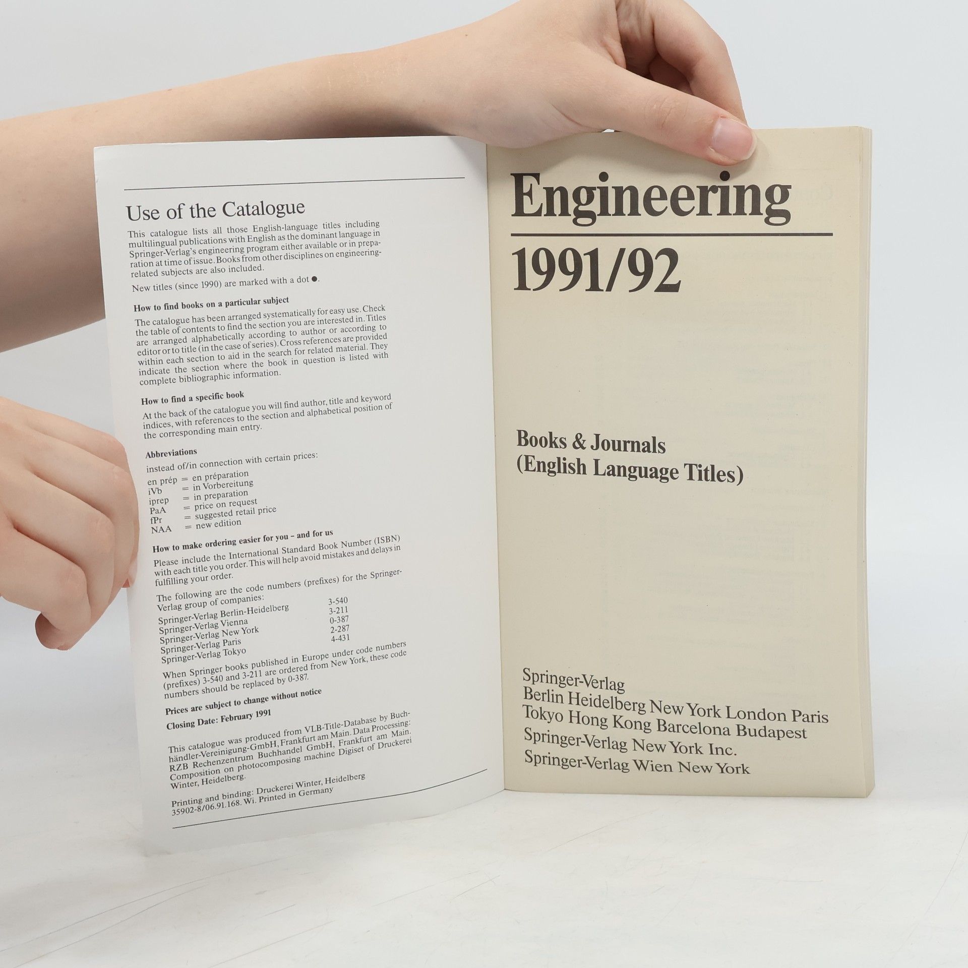 Kolektiv autorů Engineering 1991/92