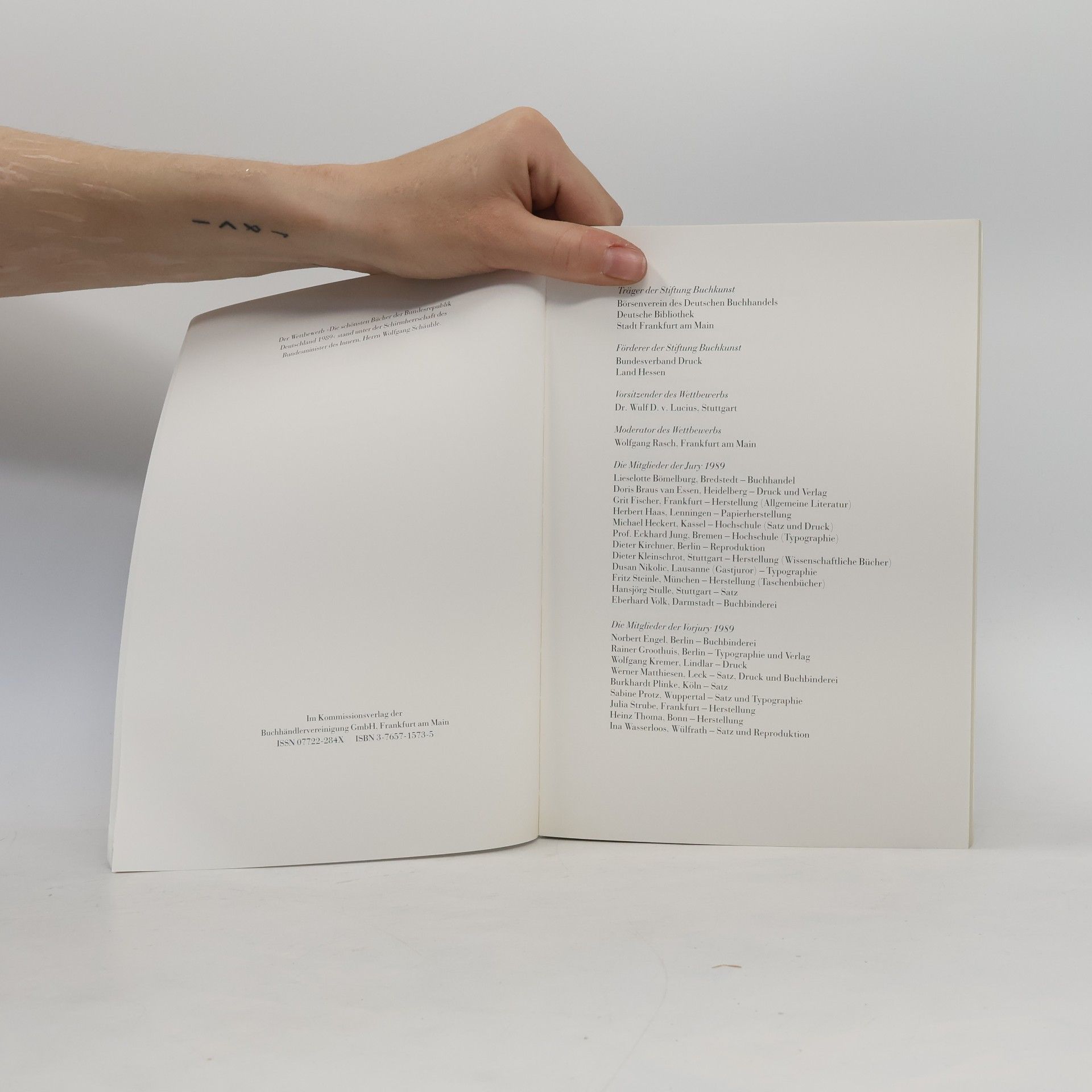 Autorenkollektiv Die schönsten Bücher der Bundesrepublik Deutschland 1989
