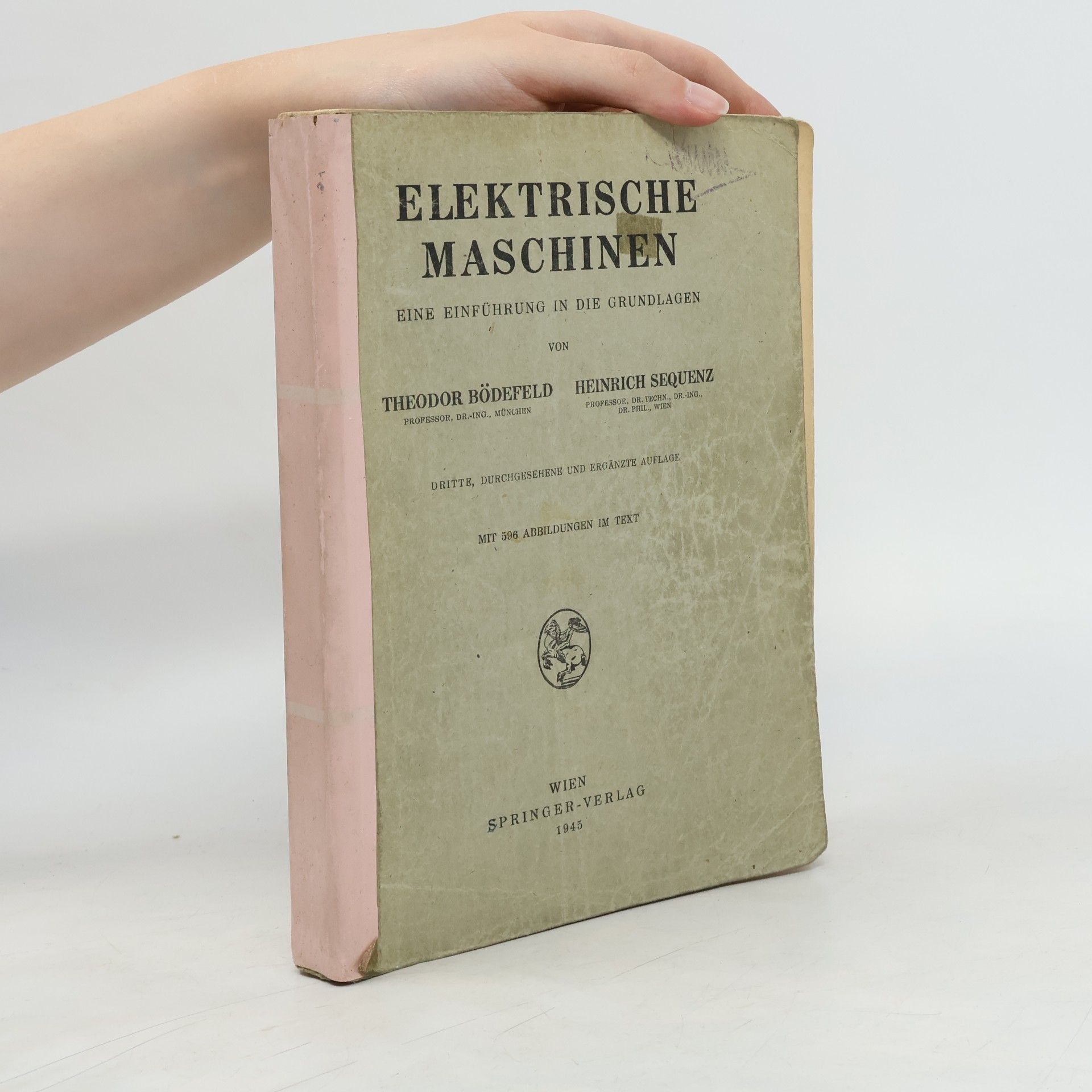 Theodor Bödefeld Elektrische Maschinen