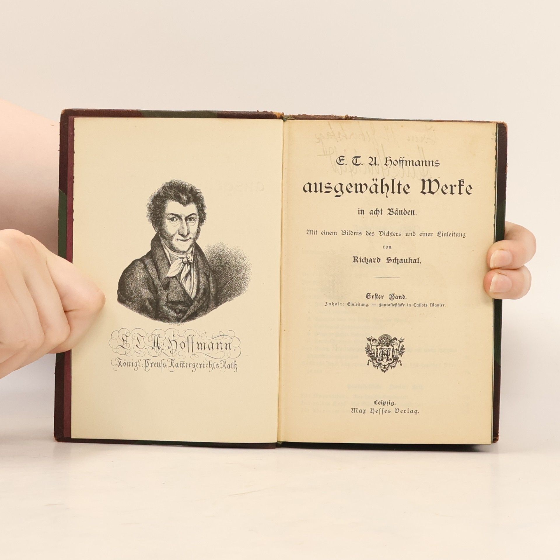 Ricahrd Schaukal E. T. A. Hoffmanns Ausgewählte Werke 1
