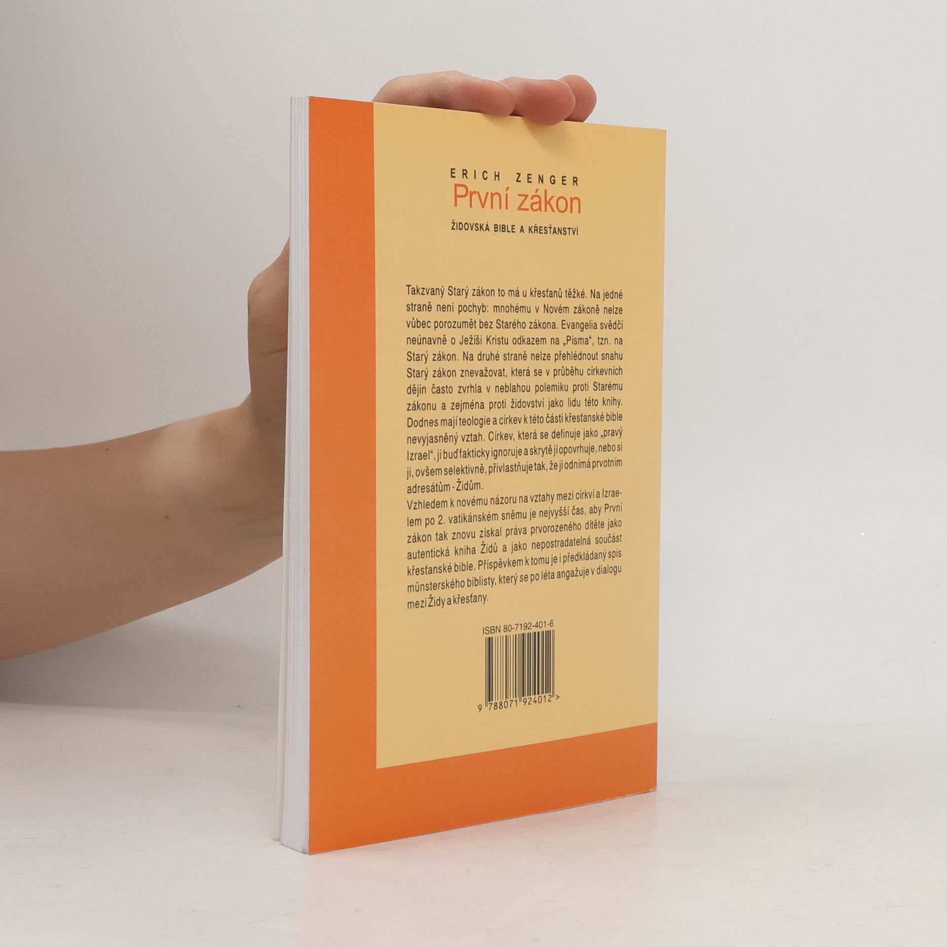 Erich Zenger První zákon - Židovská bible a křesťané