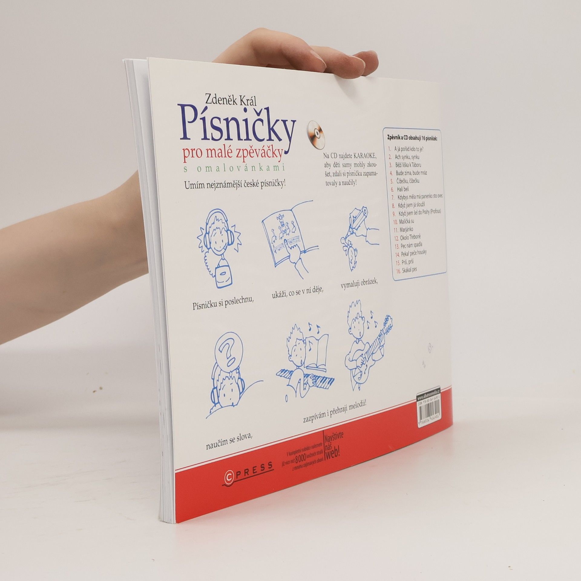 Zdeněk Král Písničky pro malé zpěváčky s omalovánkami