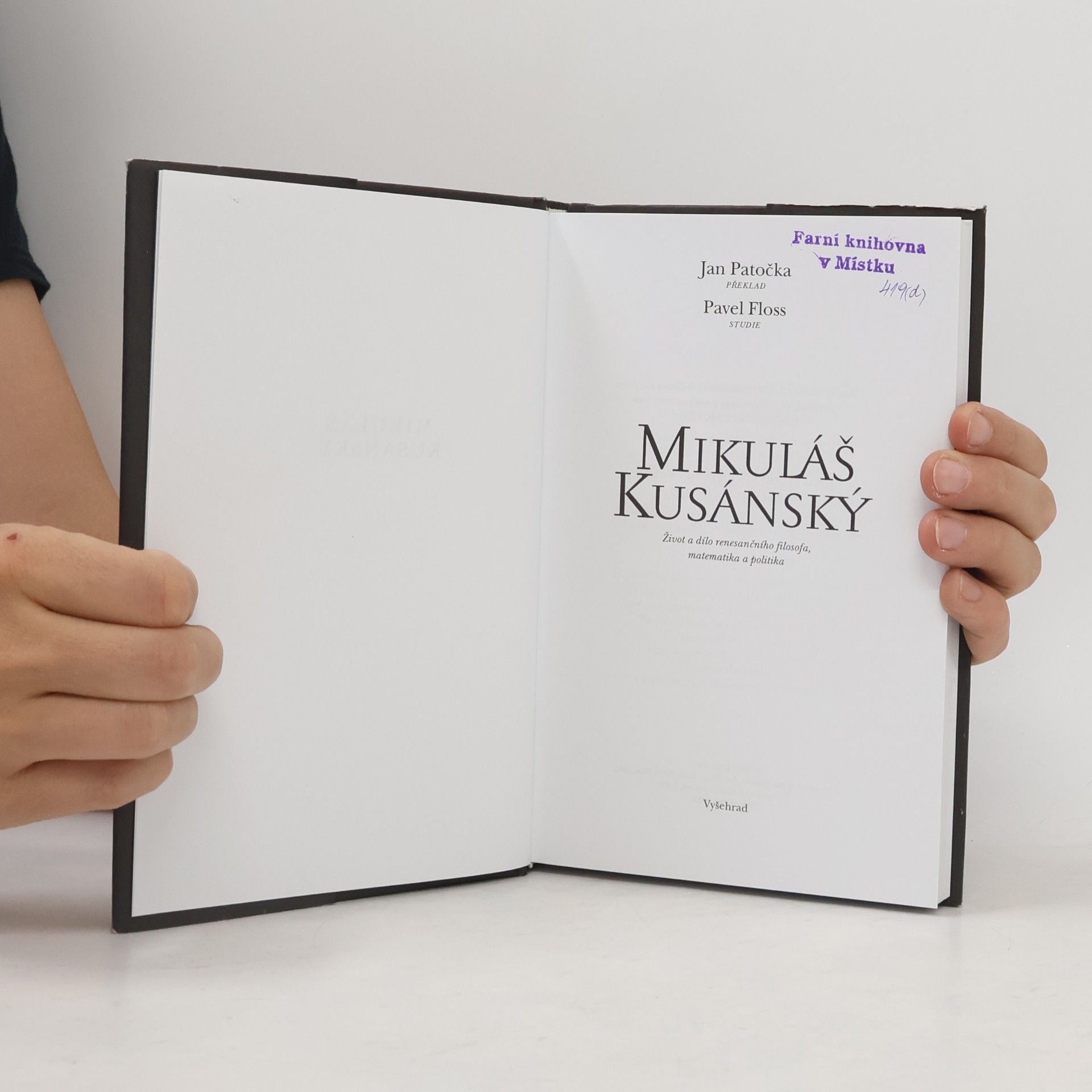 Jan Patočka Mikuláš Kusánský