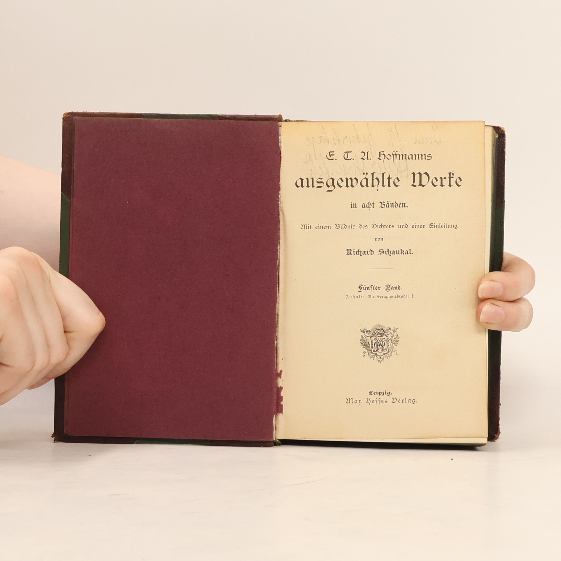 Richard von Schaukal E. T. A. Hoffmanns Ausgewählte Werke 5