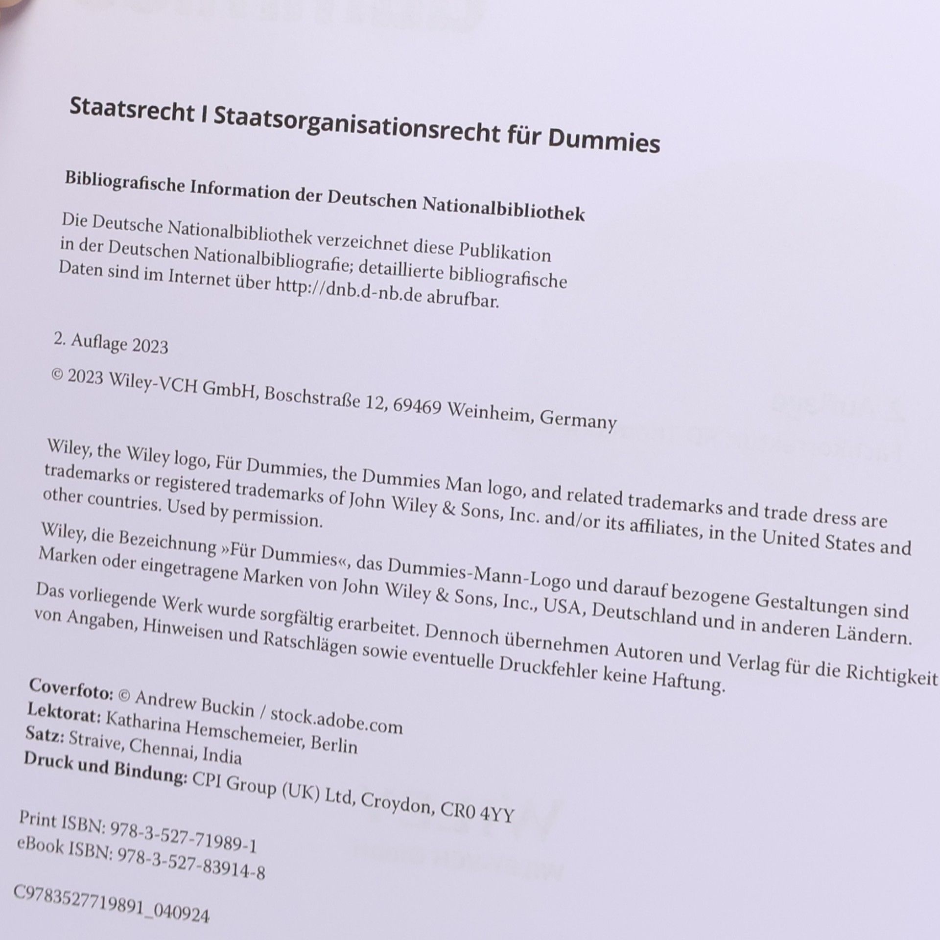 Thomas Heinicke Staatsrecht I Staatsorganisationsrecht