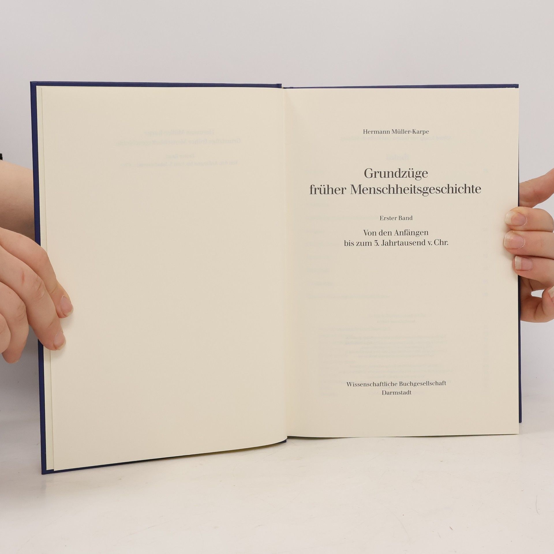 Hermann MüllerKarpe Grundzüge früher Menschheitsgeschichte 1