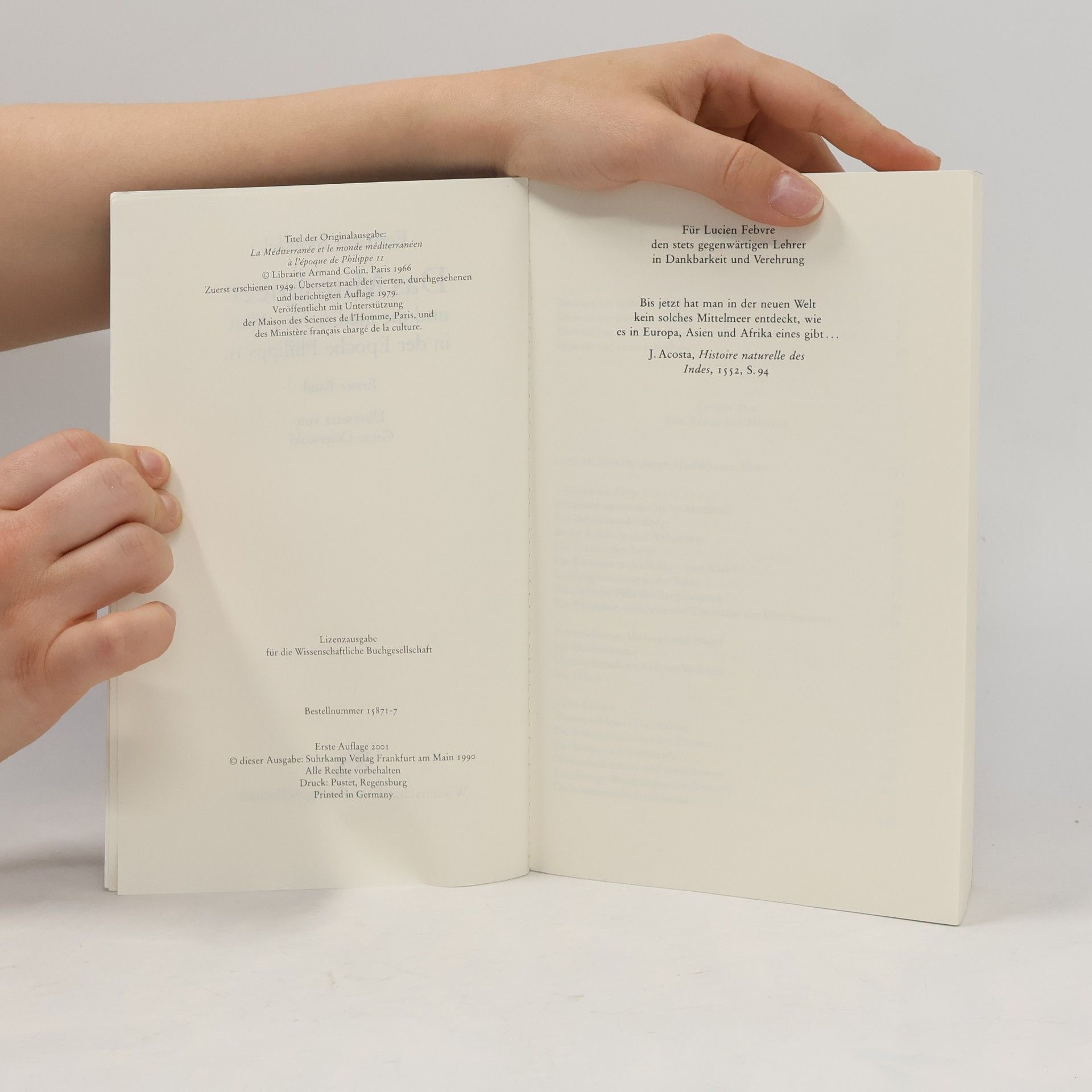 Fernand Braudel Das Mittelmeer und die mediterrane Welt in der Epoche Phillip II. 1