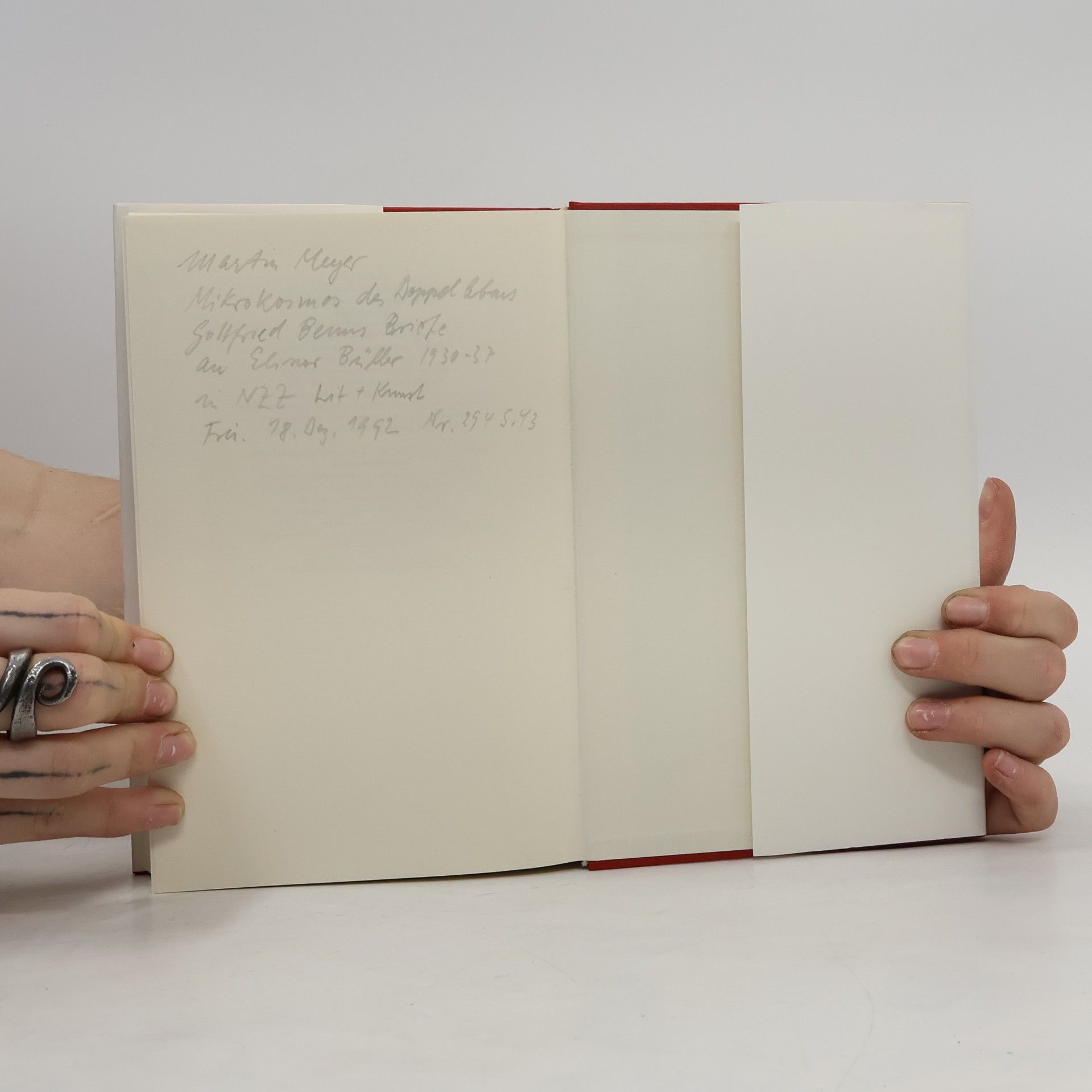 Gottfried Benn Briefe, Bd.5, Briefe an Elinor Büller 1930-1937