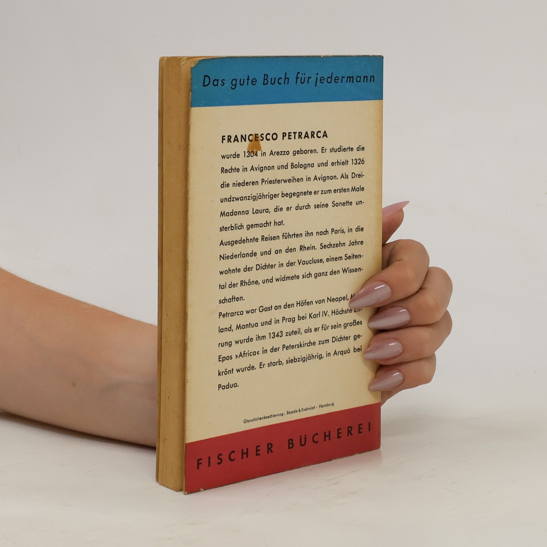 Petrarch Dichtungen, Briefe, Schriften