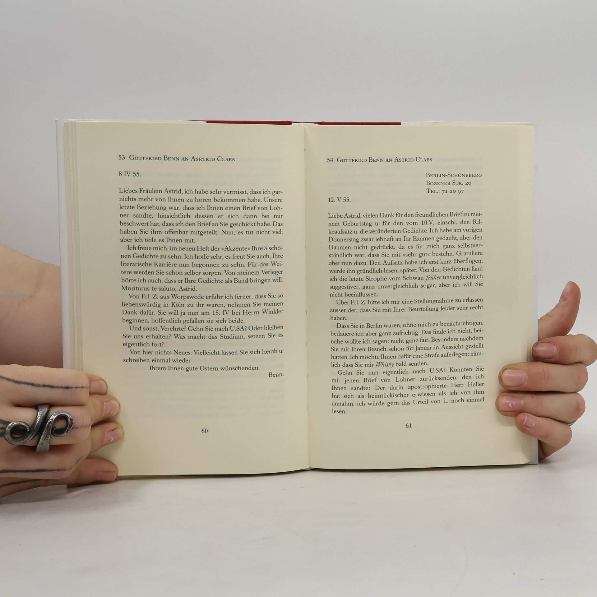 Gottfried Benn Briefe - 6: Briefe an Astrid Claes