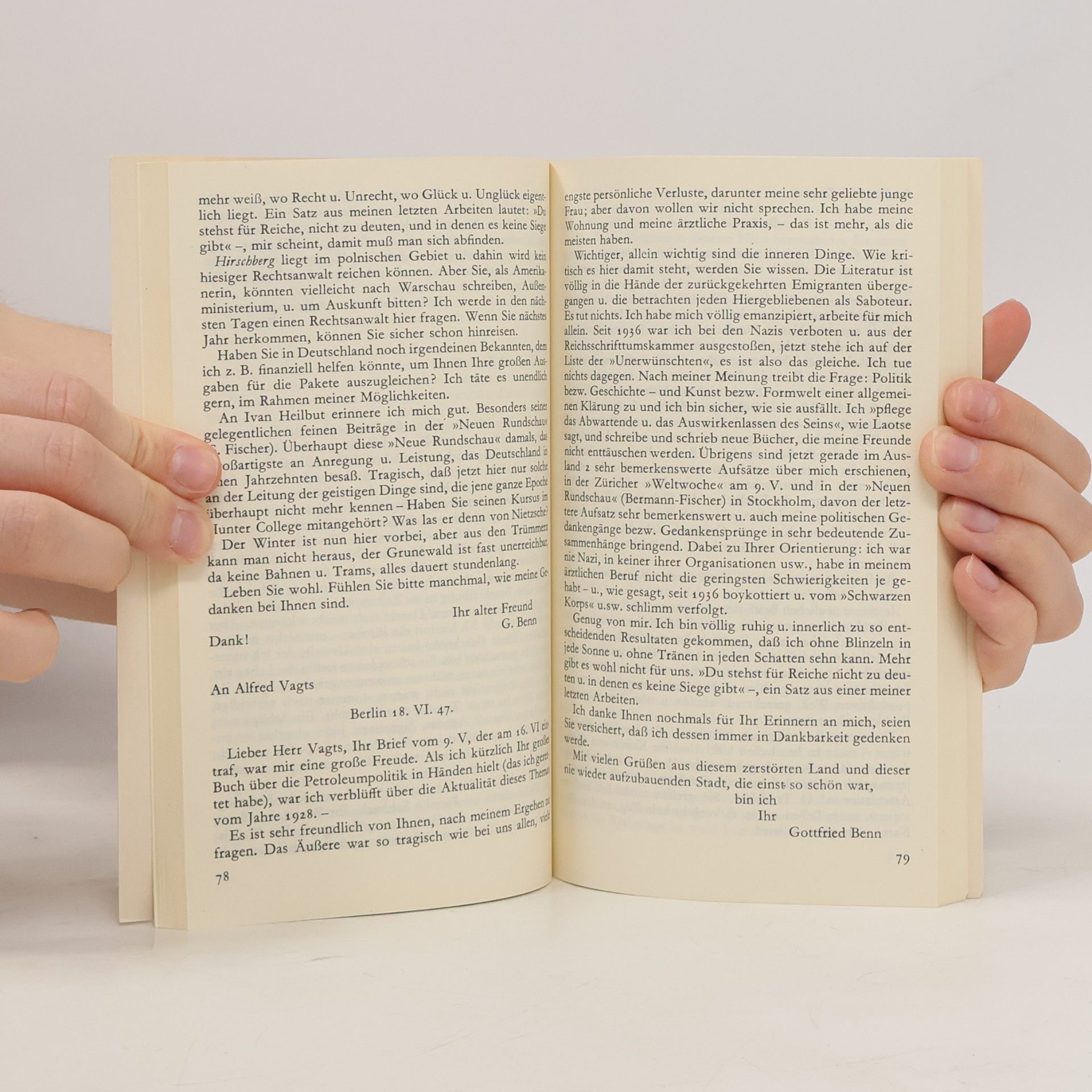 Gottfried Benn Das gezeichnete Ich
