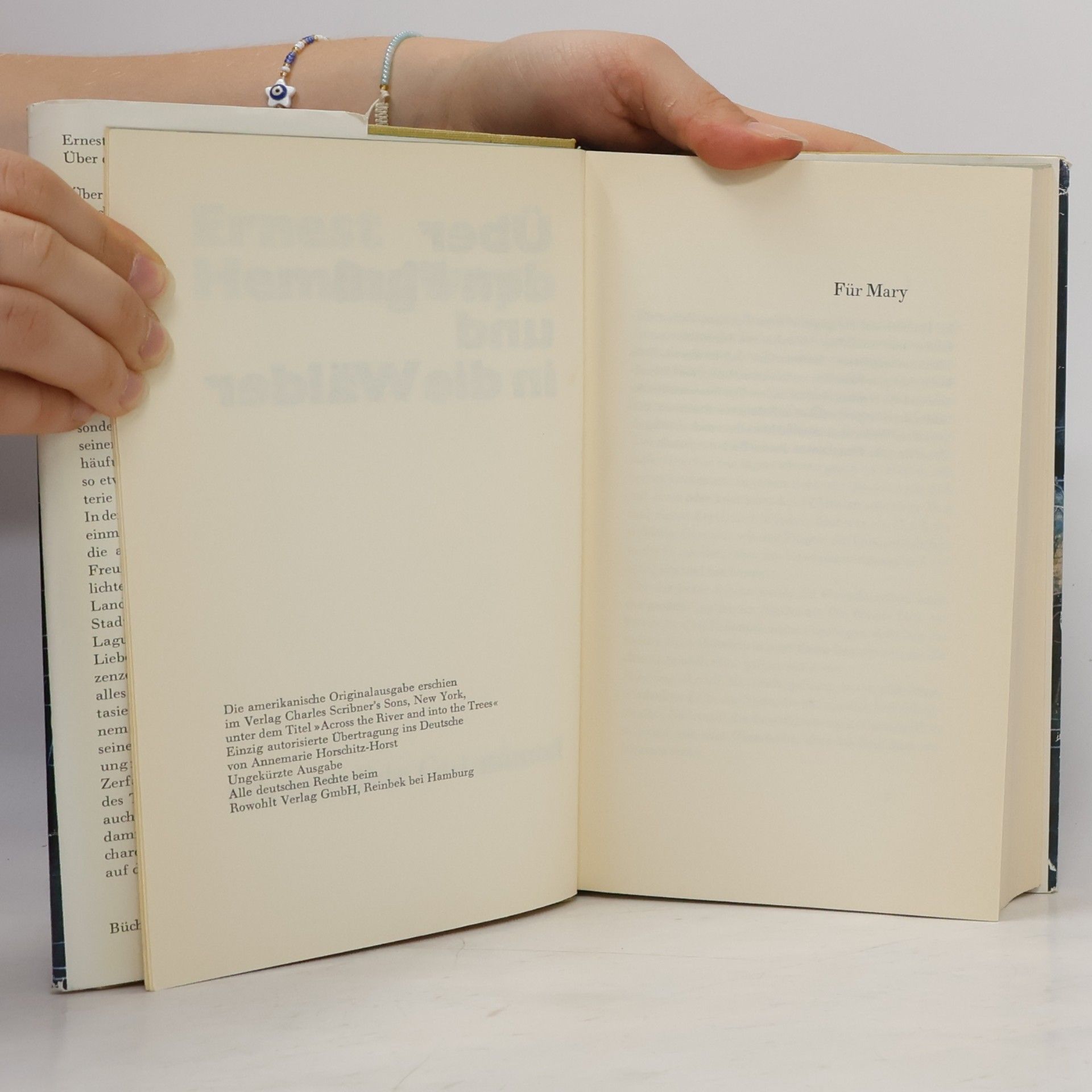 Ernest Hemingway Über den Fluß und in die Wälder