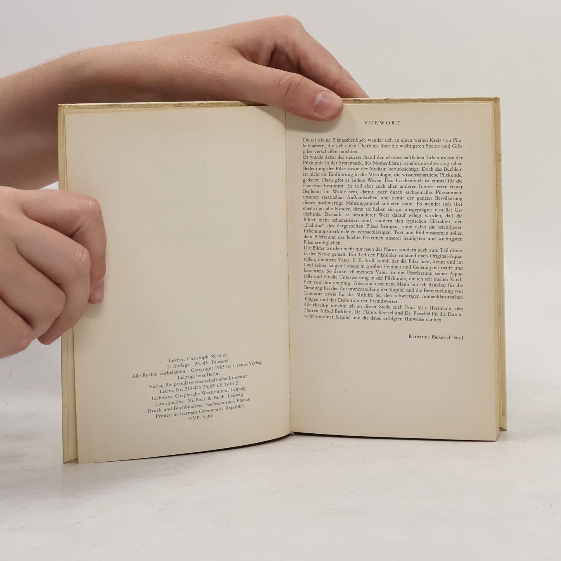 Christoph Needon Taschenbuch der wichtigsten heimischen Pilze