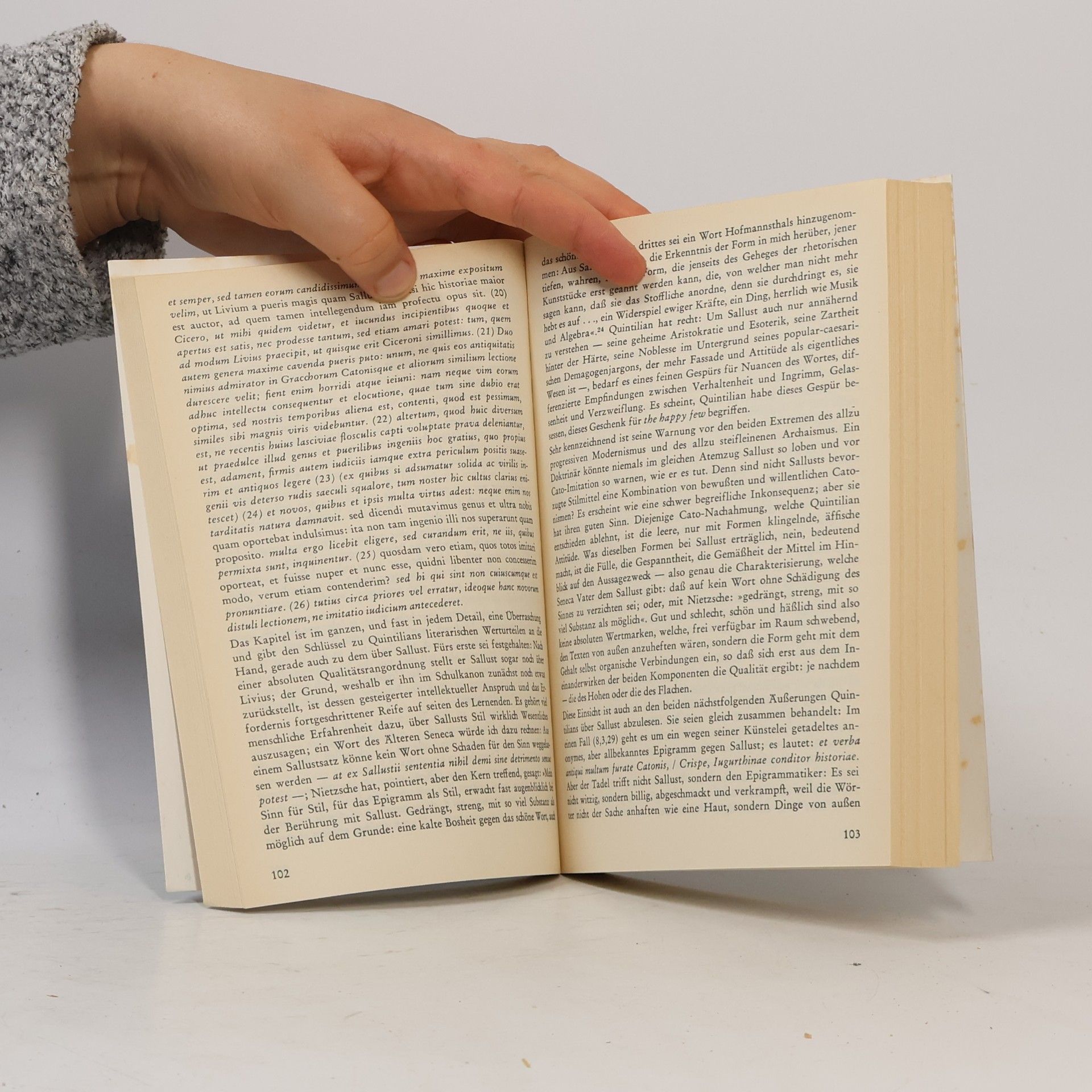 Otto Seel Quintilian oder die Kunst des Redens und Schweigens
