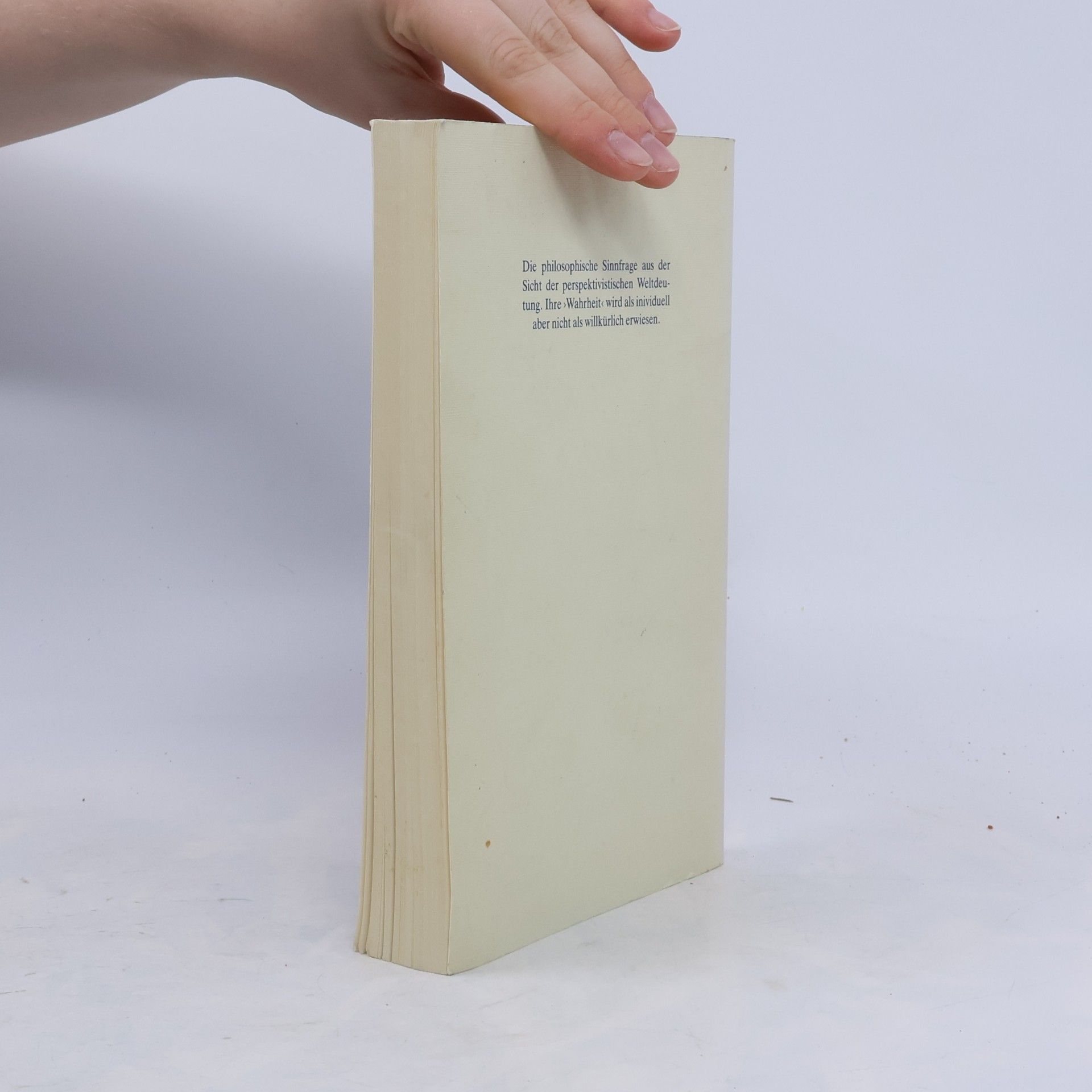 Friedrich Kaulbach Philosophie des Perspektivismus