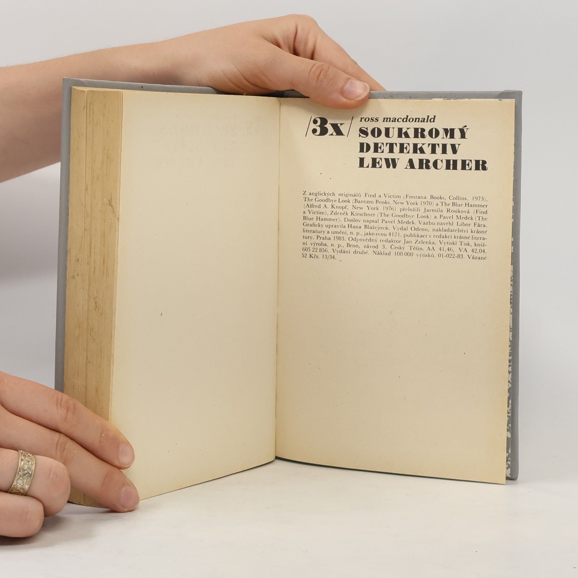 Ross Macdonald Třikrát soukromý detektiv Lew Archer