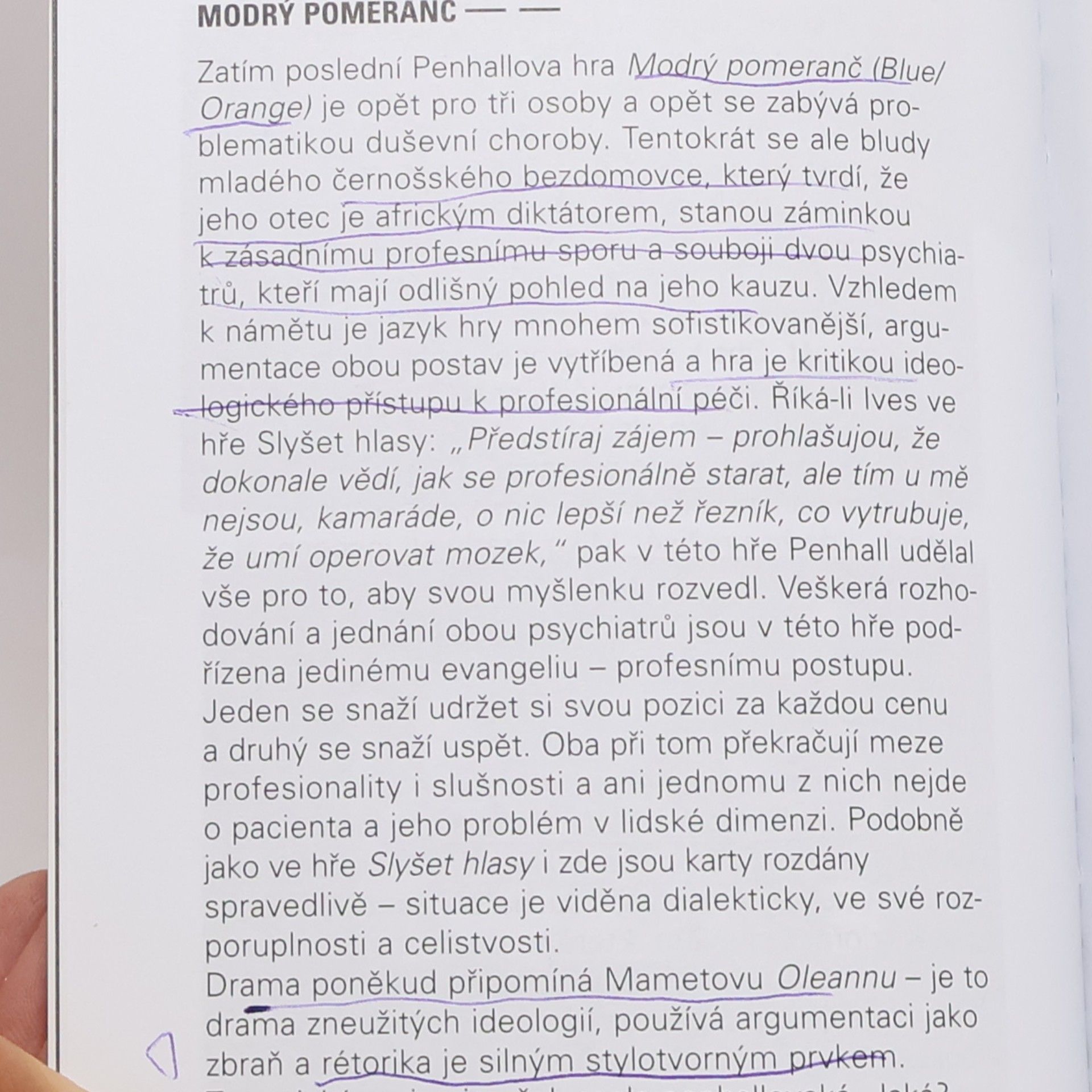 Joe Penhall Slyšet hlasy