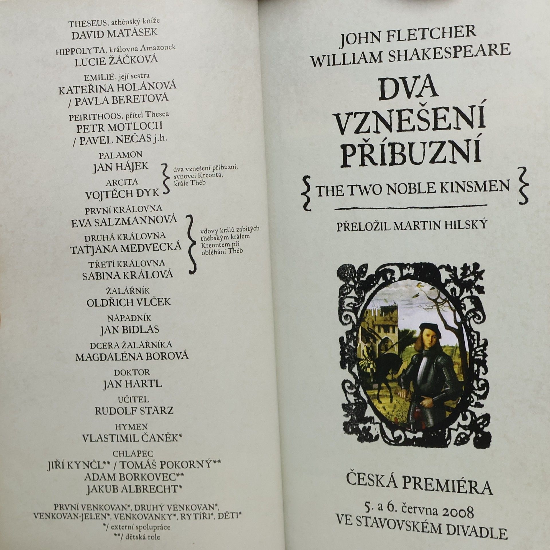 William Shakespeare Dva vznešení příbuzní